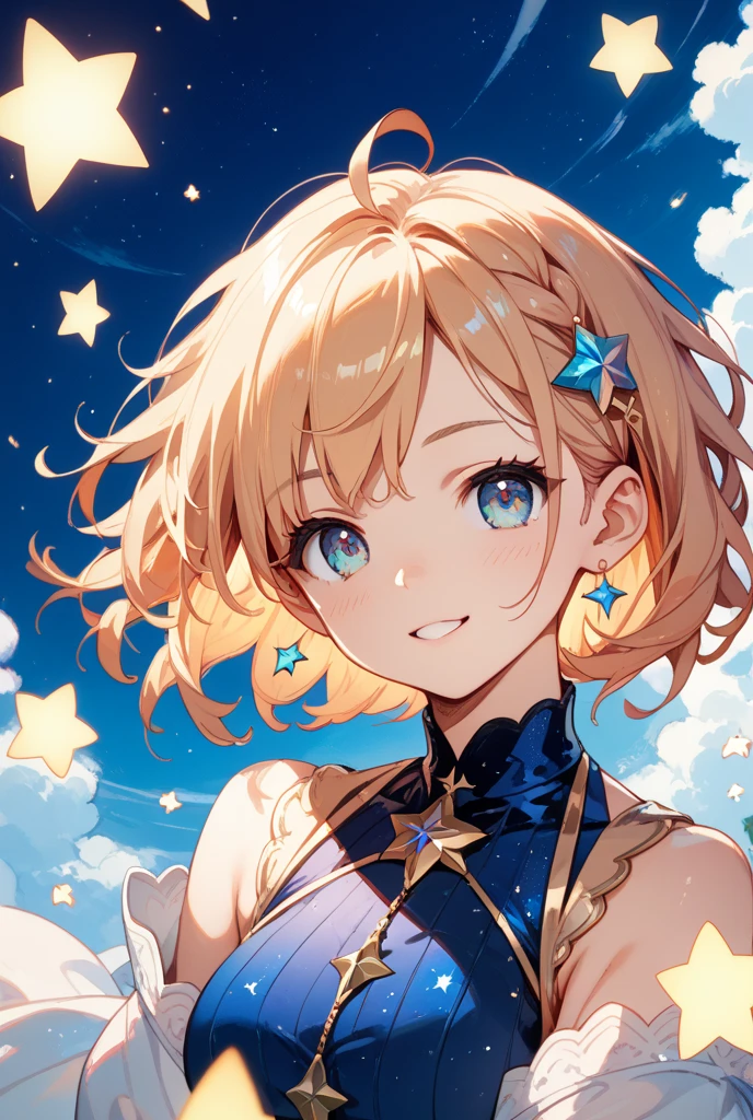 She wears a quadrille dress ; SPARKLE; GLITTER