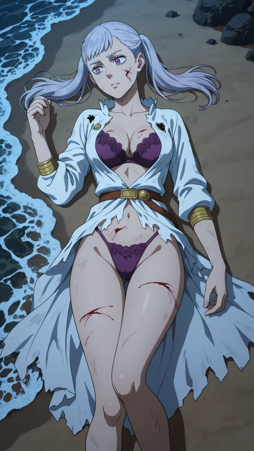 Matched background High level image quality best image quality 8K adult woman pool party rain palm trees more colors whole body view portrait bikini horn ears short hair((shortcut)(gray hair)(perm)(fluffy)) eye color is blue , , attractive evil face , smile , sexy pose , labrynth , barearm , teasing , wearing pink robe , all wet , view foot arc , view from below