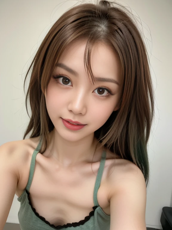 ((the highest quality、8k、A masterpie:1.3))、a 1girl、Beautiful woman with accentuated slim abs:1.3、(Casual Hairstyles、super boobs:1.4)、gym、underware:1.2、Super Detail Face、delicated eyes、Double eyelidd、soft breasts、a smiling look、Ultra exposed cleavage、All over body