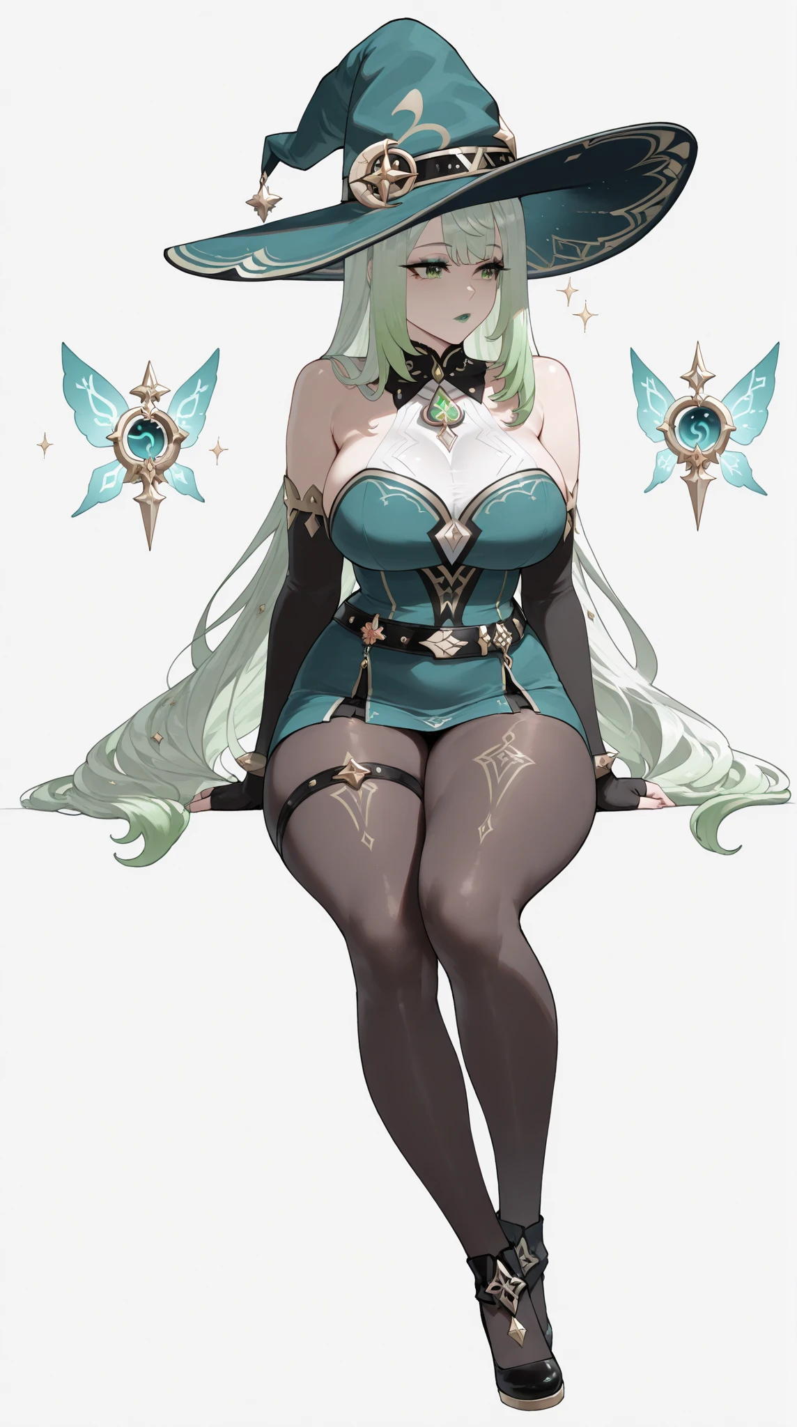 a cartoon of a woman with green hair and horns, adoptable full body, adoptable character, detailed Full body concept, fantasy costume, Full body concept, full portrait of elementalist, full body commission for, full length portrait of a short!, human :: sorceress, clothing design, Astral Witch Clothing, clear clothing design, detailed full body