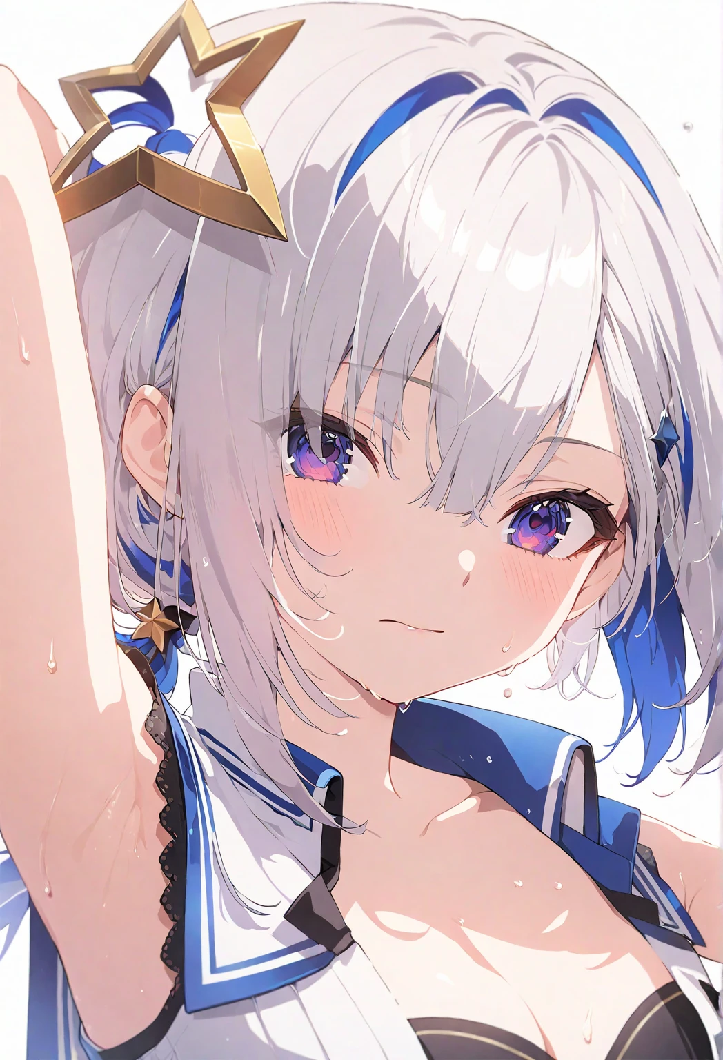 score_9, score_8_up, score_7_up, source_アニメ,Natural Light,details background,blurry background,extremely detailed,1girl,shimakaze(kancolle),(ripping clothes),closed eyes,open mouth
