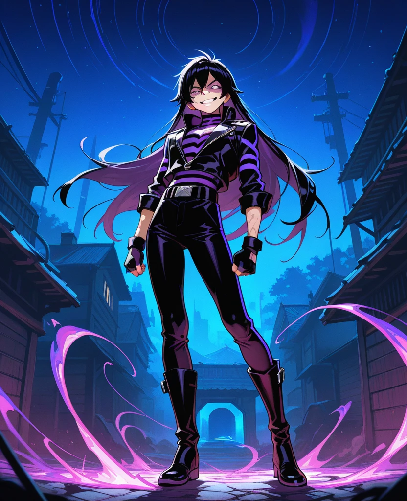 (masterpiece:1.37), best quality, (extremely detailed:1.37) woman, (mature:1.75), (adult:1.5), (very long hair:1.5), dark purple hair, purple eyes, (extremely detailed eyes:1.37), breasts stylish hoodie, jeans, (wetting herself:2.0), standing straight, full body day, daytime, glow, facing viewer, perfect composition, full body, city, street