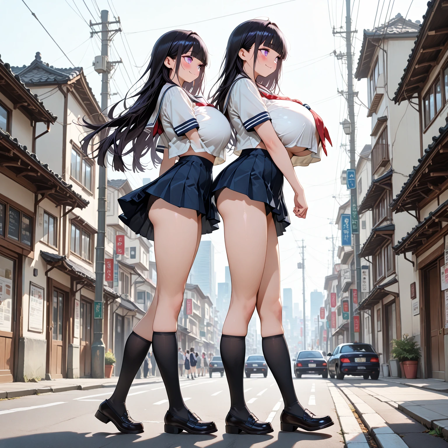 High definition、Highest quality、Skin like in the picture、Flowing hair texture、Red lips、G-cup bust、Smiling Beauty、Blue or red two-piece summer outfit、At the Gion Festival、Colorful garter belts and fishnet stockings、A woman being covered in a large amount of milky liquid、vibrator、Navel exposed、Short skirt、T-back shorts、whole body、Beautiful woman in standing pose、Thighs、Cleavage、stiletto heels、Nice body、