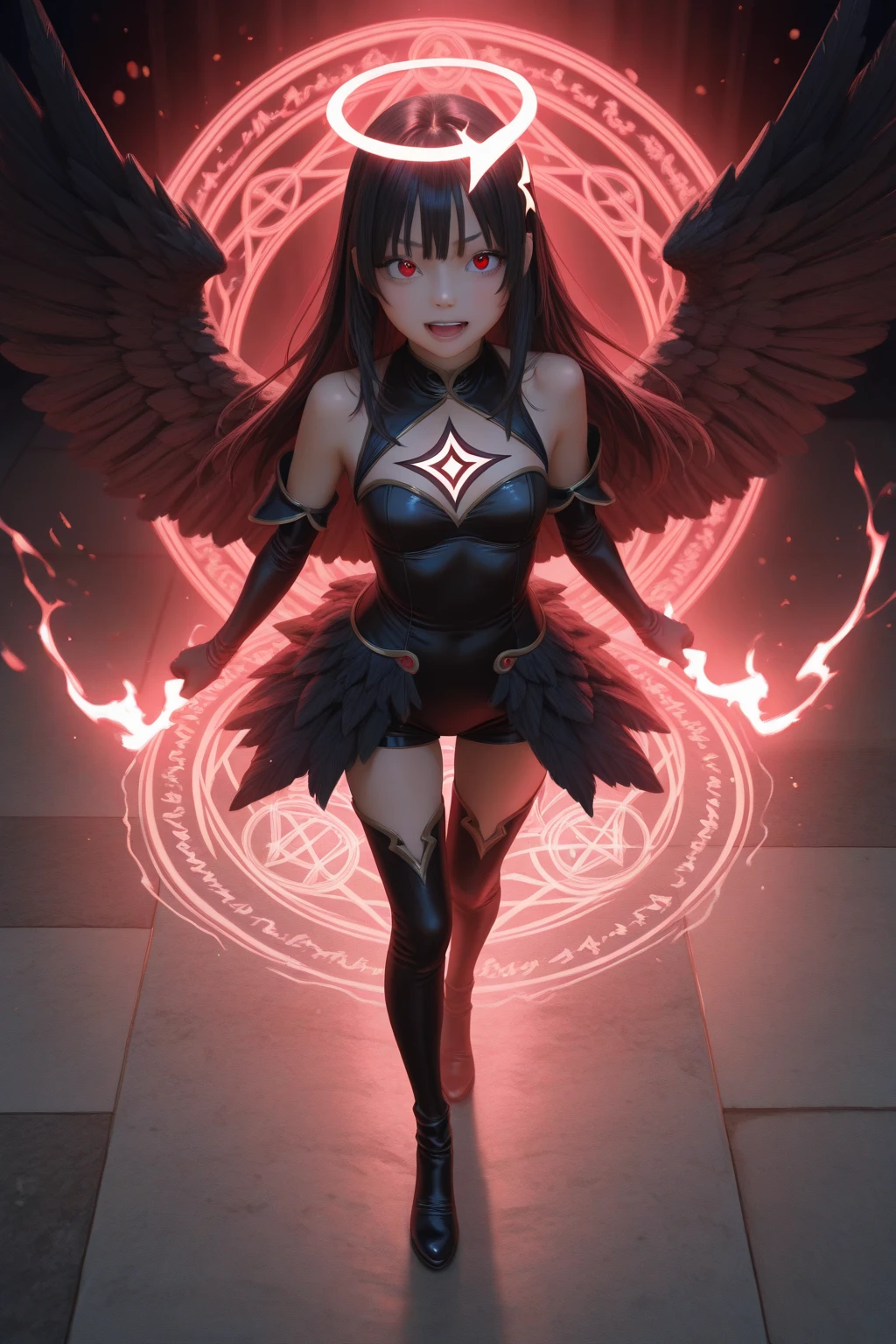 best illustration, masterpiece, detailed
break,
nsfw, 1girl, red eyes, blood tears, solo, bathing in a blood lake, casting magic, blood magic, red magic runes, swords, looking at viewer, wet clothes, wet body, alien bodysuit, red bodysuit, skin tight, claw, alien wings, dynamic pose
break,
detailed background, fantasy, red blood lake, cathedral, red theme, red hue, blood, crimson fire circling around girl, particle effect, fractal particles around girl
break,
wide perspective, depth of field, perspective, rule of third, depth and dimension, light and shadow contrast, blue hues, color contrast,
break,