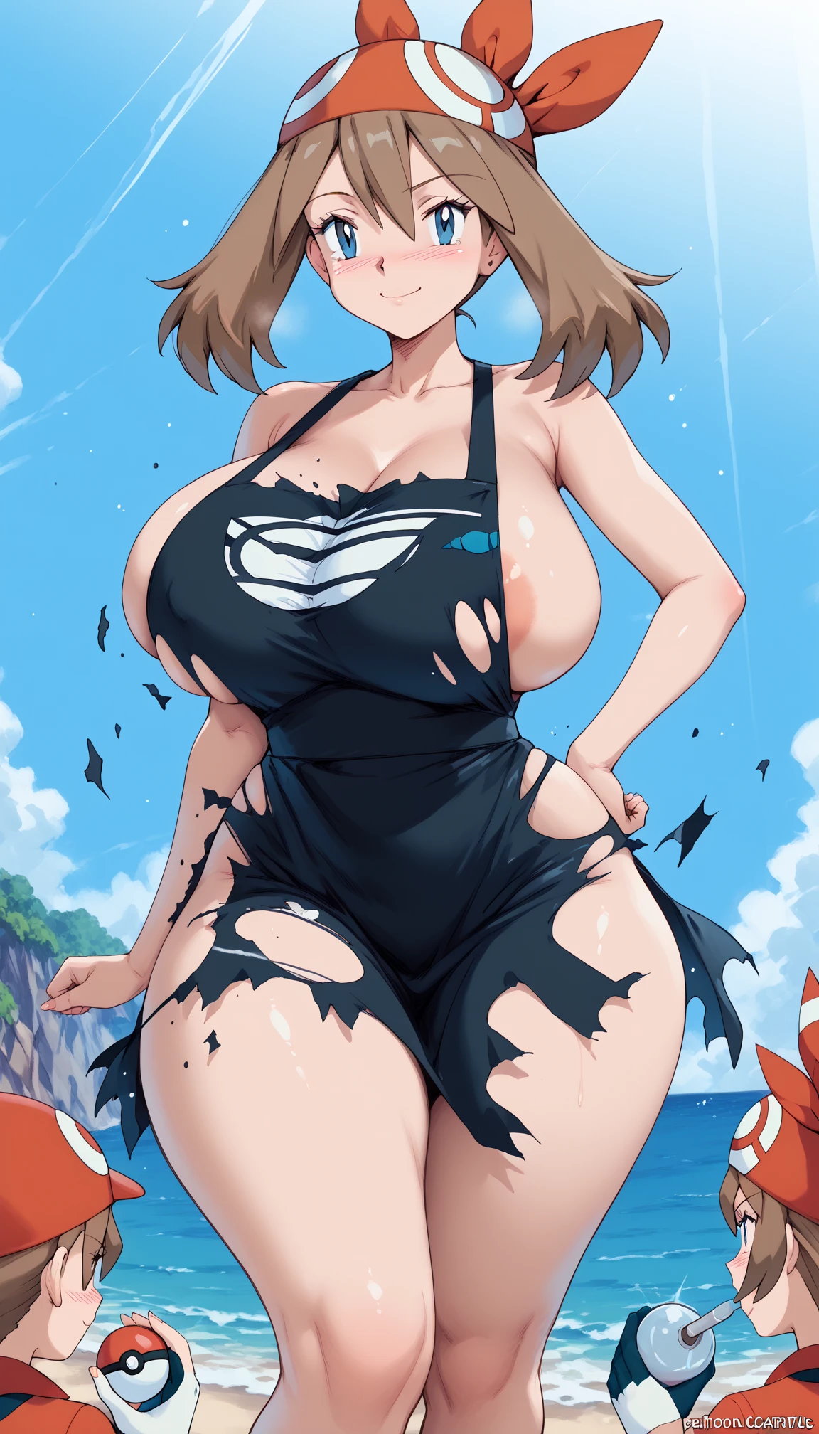 (((masterpiece))), (((best quality))), ((1girl)), sexy, thicc waist, thick thighs, full body, massive breasts, whole body in the picture, sexy pose, skin reflection, glowing skin, light reflect on body , looking at you, perfect face, full body, HDR, UHD, 8K, Highly detailed, extreme detail description, Professional, absurd details, absurd res, detailed background, highest quality, high resolution, clean picture, one piece, nami, beach backgound