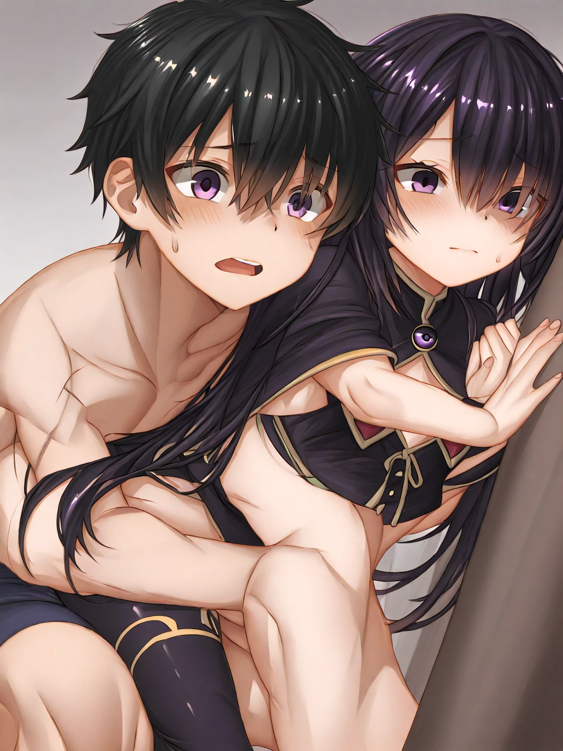 NSFW,himejima_akeno、ponytail、Long Hair、ribbon,Big Breasts,(Micro Bikini:1.5),(Embarrassed:1.5),blush,(Estrus:1.3),(sexual excitement:1.5),(Ecstasy face:1.7),(orgasm:1.3),(Perfect hands),(Perfect Anatomy),(masterpiece),(highest quality),One man,(Doing sex:1.5),Lift your butt,Love Hotel at Night,(Scared:1.5),Lying down,Lying on your back,Leg spread