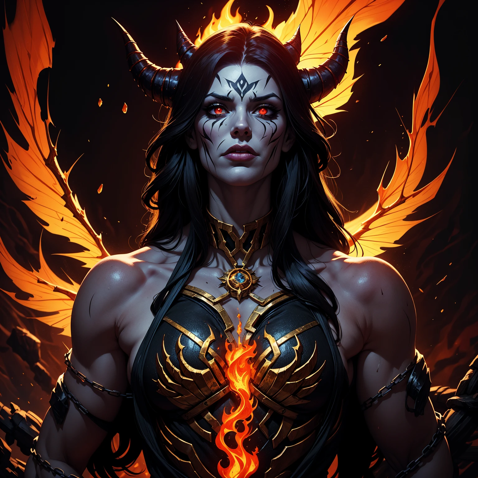 (High quality chicano airbrush art),(Obra de arte, melhor qualidade, ultra-detalhado),ultra-detalhado,8k resolution,(retrato de corpo inteiro),(fundo preto),(symmetrical),(Simetria vertical),(linda mulher, anjo, diabo,Linda Chinesa , uma mulher chamada Bai Suzhen , crie a imagem sendo a ( o corpo perfeito e o rosto lindamente delineado igual a Liu Xaolu) (importante),seios grandes GG:1.5 cobertos com um veu transparente amarelo, uma arvore de cerejeira completamente florida com raios de sol passando pelas flores)),((Colorido)),design de camiseta,rosas, Ouro e Preto, symmetrically placed on both sides,(Detailed additions),(Iconografia),(Lavi Zupa:1.2),Alto contraste