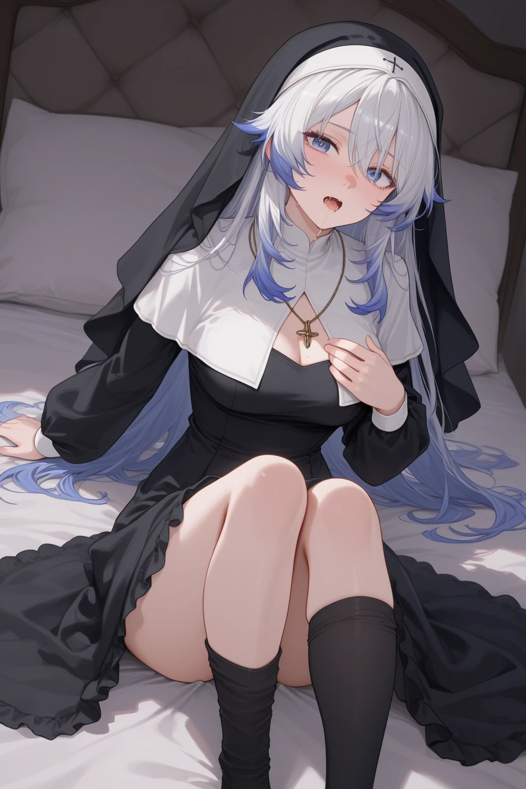 Very beautiful、Girl, Transparent hair、最high quality, High resolution, Very detailed, Detailed Background, Perfect lighting、masterpiece、Best image quality、最high quality、(cryin) , Cute Characters, Most detailed, high quality、((cry)))、(missionary, 1boy, penis, lying, vaginale, ass pov, spread legs, Sex, nsfw)、((missionary position,man on top, spread legs))、((Scared))、nose blush、steam、Shiny Hair、Very fine and beautiful bright eyes、Very detailed, clear and beautiful face, Awards, Anatomically correct