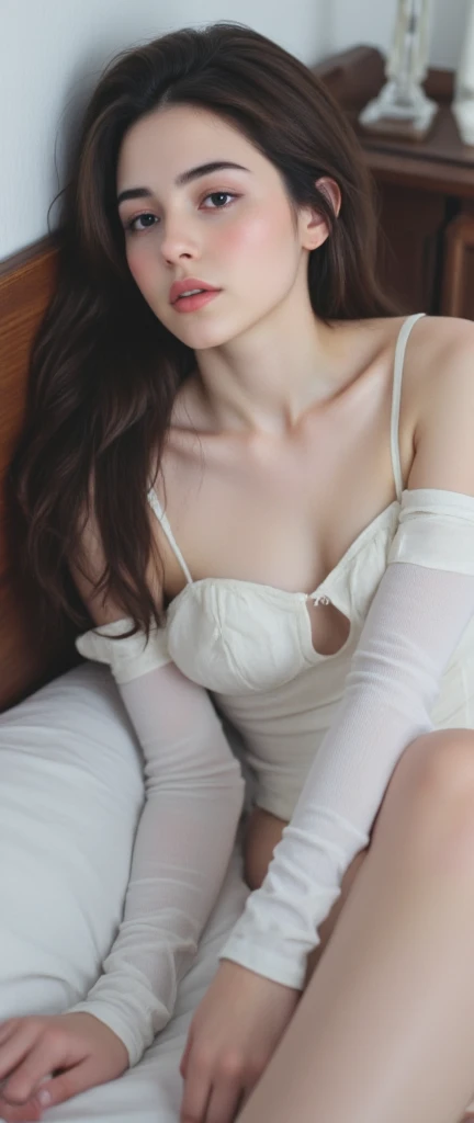 Best-quality, Masterpiece, Ultra-High-Resolution, (Photorealistic:1.4), Raw-Photo, 1girl, the most famous Japanese idol, 12-years-old, face-focus, sitting on luxurious-chair, extremely cute face like the most popular Japanese idol, ((extremely beautiful big-solid-circle-eyes)), extremely beautiful short-cut-haired, wearing only sexy-underwear, extremely beautiful skins, extremely beautiful short-body, innocent-smile, detailed sexy-underwear, detailed luxurious-chair