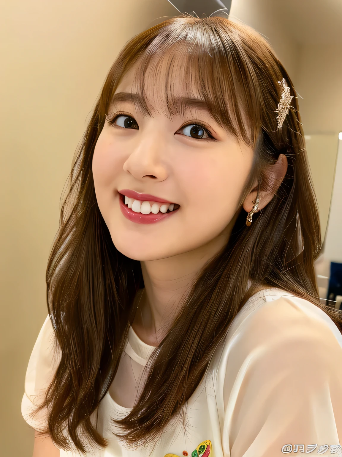8K、highest quality、female knight、The background is a castle、Luxurious Silver Armor、heavy equipment、hairstyle shortcut、smile、beautiful teeth、full body photo、ear piercing、white woman、blonde、blue eyes、Gummy Smile