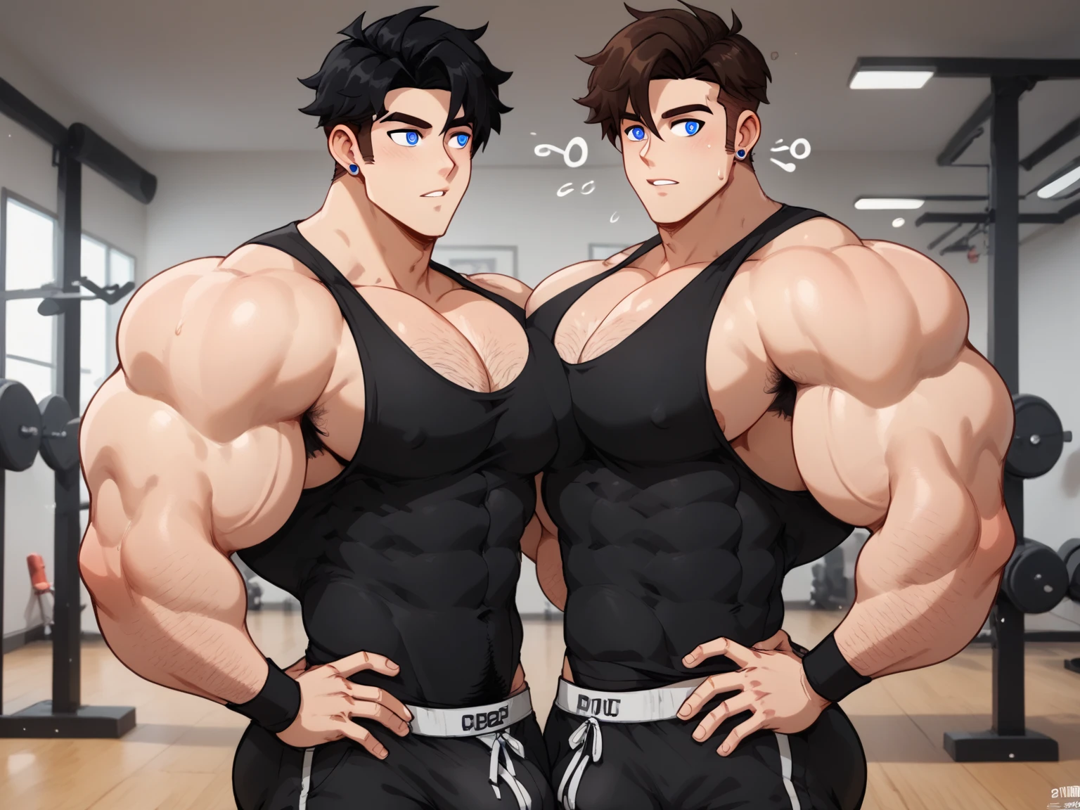 Masterpiece, top quality, body size comparison of two teenage boys without clothes, a very big muscular boy and a skinny boy, contrasting body size differences, two naked boy. A muscular boy with unusually large pectoral muscles and a skinny boy. The big boy pushes the thin boy against the wall. big boy dominates skinny boy by force, big dominant boy restrains small submissive boy, big boy crushes skinny boy with his chest, skinny boy with big breasts Falling in Love with Muscles, Muscular Man, Chest Muscles, Chest Muscles, Big Nipples, Cute, Male, Abs, Hot Hugs, Kissing, NSFW, Sexual Provocation, Anime, Bulges, Pectoral Muscles, Bangs, Yaoi, Sweating, Macro , blushing, {{detailed face} }, {{high quality}}, { {detailed eyes}}, gay couple, shirtless, shirtless, hugging, two boys, duo,