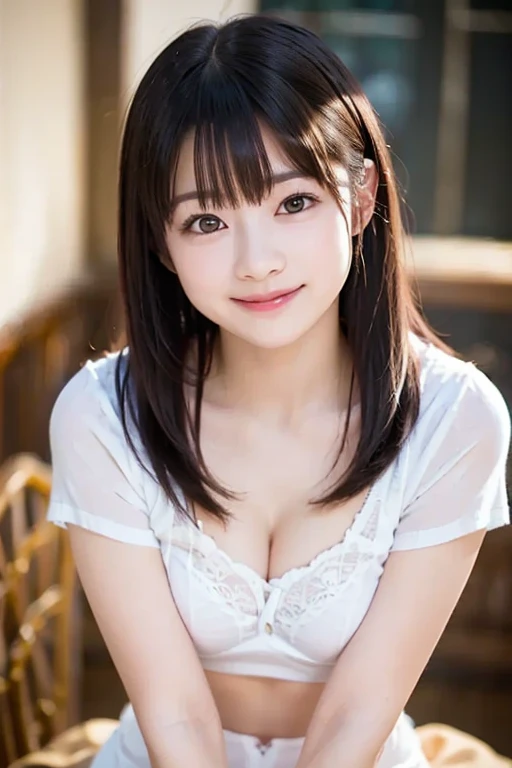Smile、natta、Raw photography、(((Ultimate Beauty Portrait)))、((glistning skin))、女の子1人、15 year old beautiful girl in Prague、bright expression、((brown haired))、(cleavage of the breast)、(Plaid pleated skirt:1.5)、((Big eyes that shine like jewels))、Open your clothes、Glossy glossy skin、(Medium Hair)、(is standing)、(frombelow)、Under the skirt、(Close-up of underwear from below)、eye liner、Beautiful bangs、Hair between the eyes、((​masterpiece、top-quality、ultra-detailliert、Film Light、intricate-detail、hight resolution、ighly detailed))、细致背景、8KUHD、Digital SLR、Soft light、hightquality、Film grain、FujifilmXT3 、Shallow depth of field、natural soft light、Kamimei
