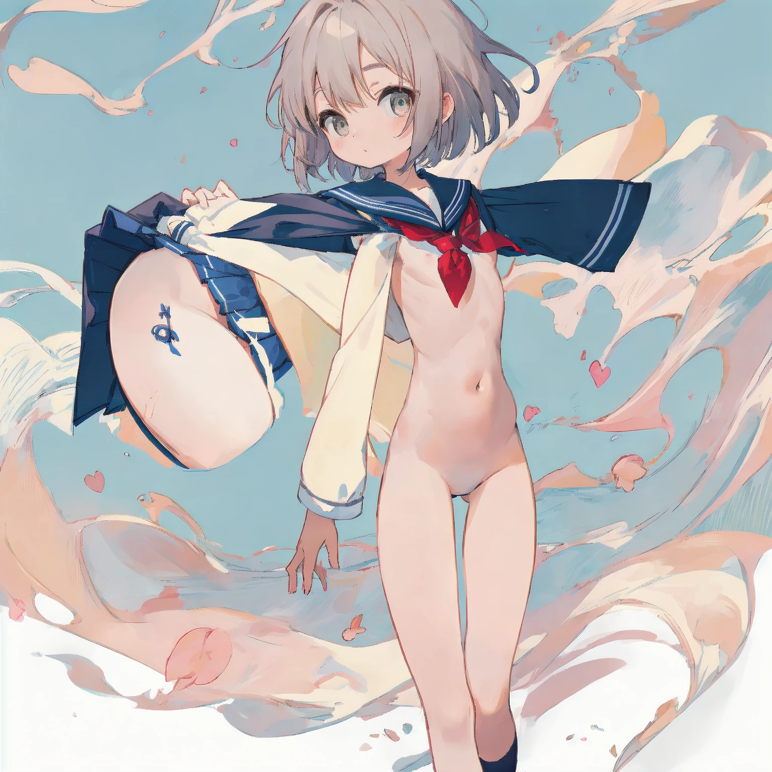 (Masterpiece:1.2, Best quality), (Real image, Complex details), (Composition of the central image), 1girl, Single,Mature, Moro Islamic Liberation Front, divine, Silver hair, Shiny hair, Fantasy Chinese clothing, Simple background, pregnant, No hands