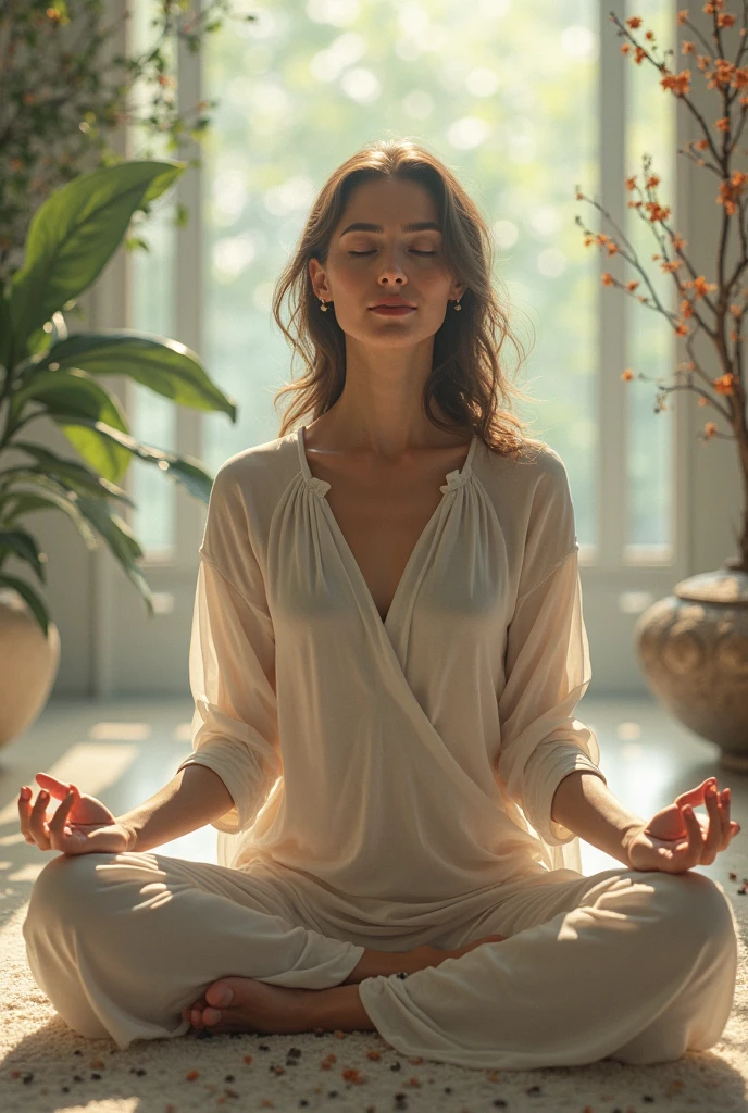 Girl doing Meditation 