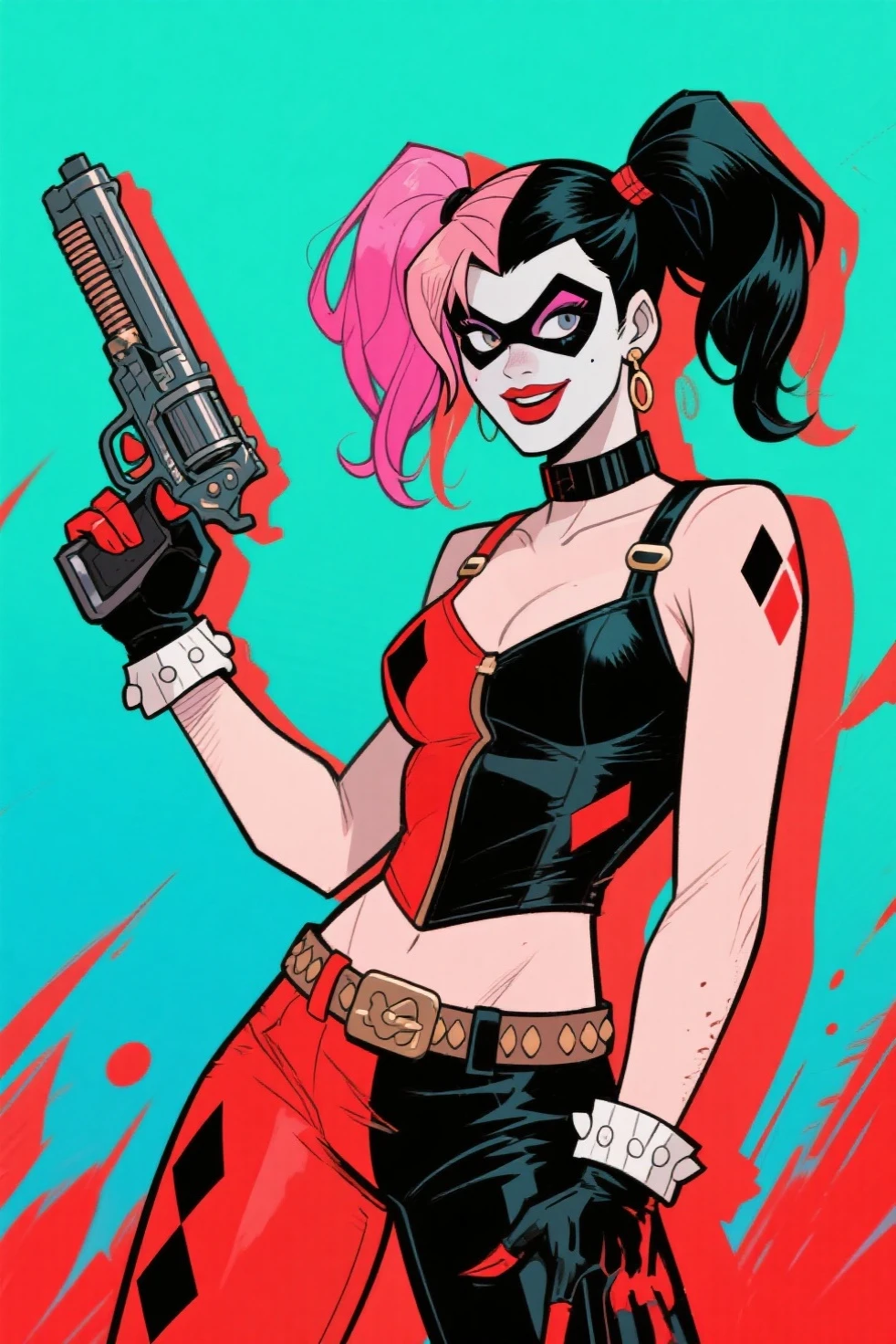 Hinata Hyûga mesure environ 160 centimètres. Harley quinn.yeux nacrés ,ses cheveux noirs Raides , coupe avec frange, who cares for the longueur of these épaules. pale skin , lingerie sexy