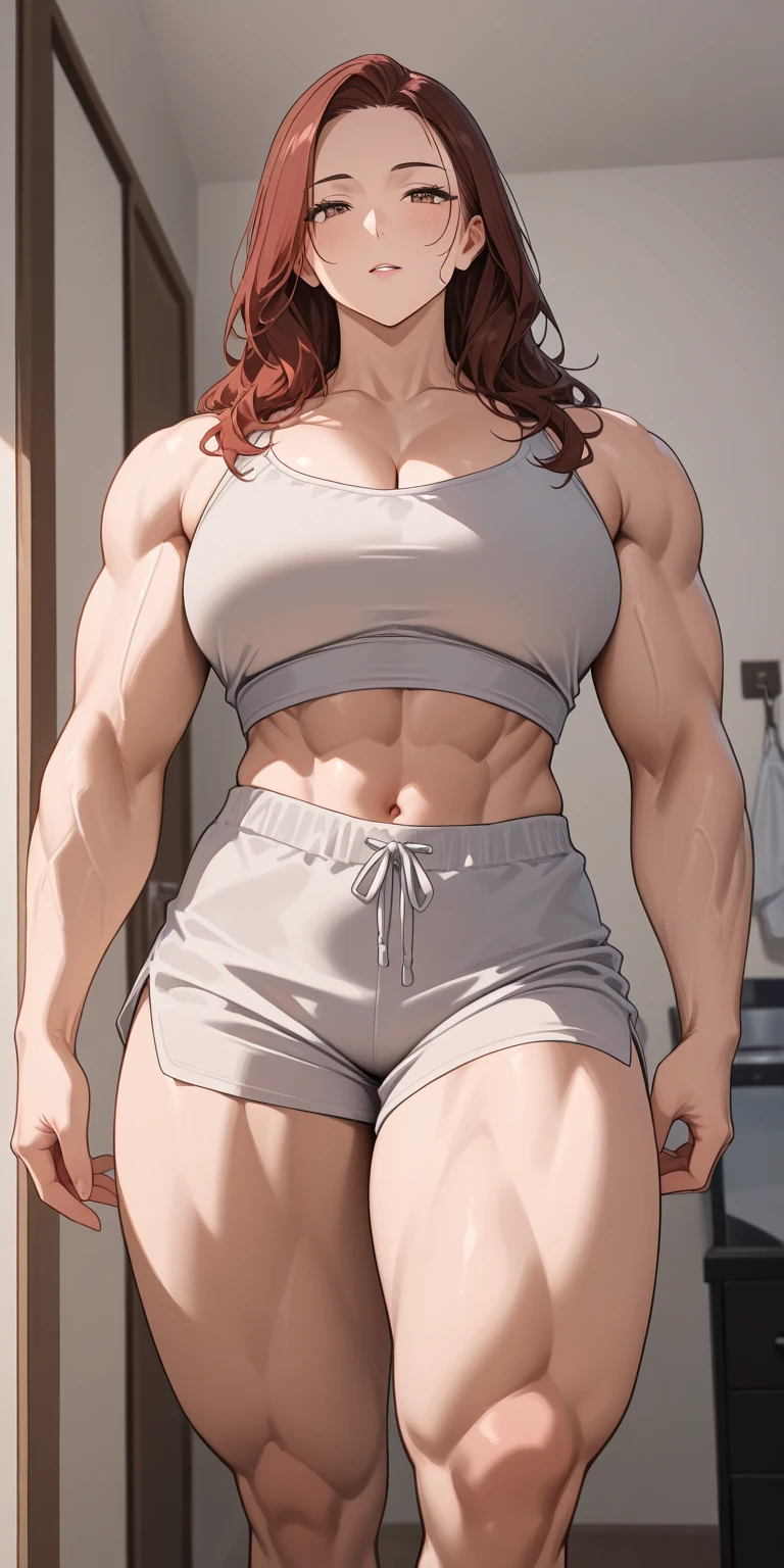 huge mom woman with muscles enromus pecs abs max life is strange