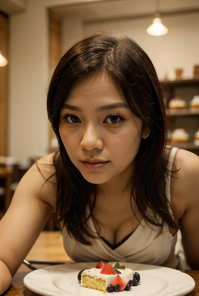 Photo of a Beautiful Uyghur Xinjiang Woman, Summer, Lustful, grey eyes, sexy