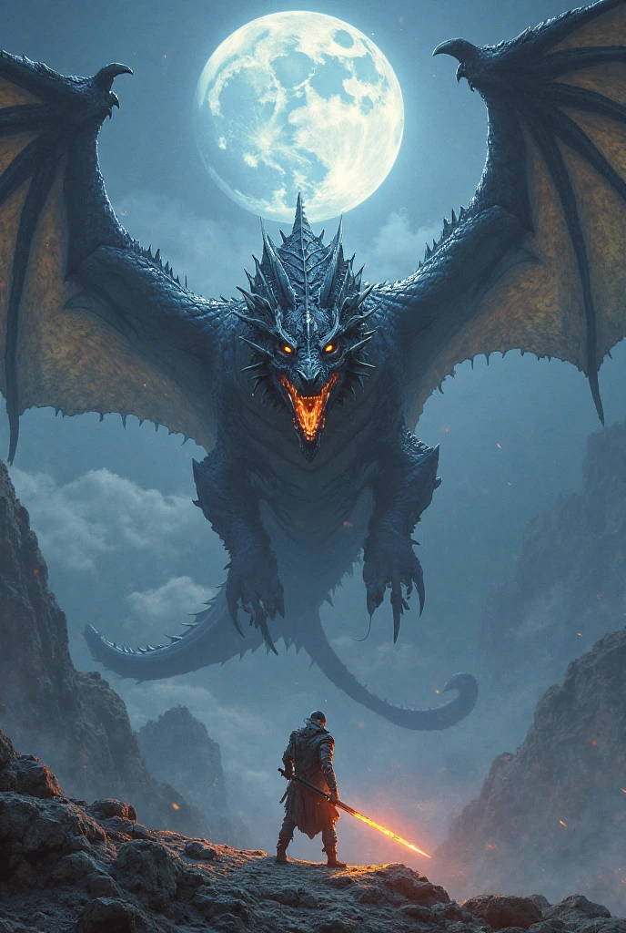 （shrink：1.1），（meteor shower：1.2），（comet：1.1）Low angle，Dragon，A planet in the background, 4k highly detailed digital art, 4K stunning artwork, epic dreamlike fantasy landscape, fractal thunder dan mumford, detailed fantasy digital art, 4k detailed digital art, 4K fantasy art, impressive fantasy landscape, epic fantasy digital art style, epic fantasy sci fi illustration，Night theme， Hyperrealistic， high detailed， from below， from below， Hyperrealistic， impressionism --auto