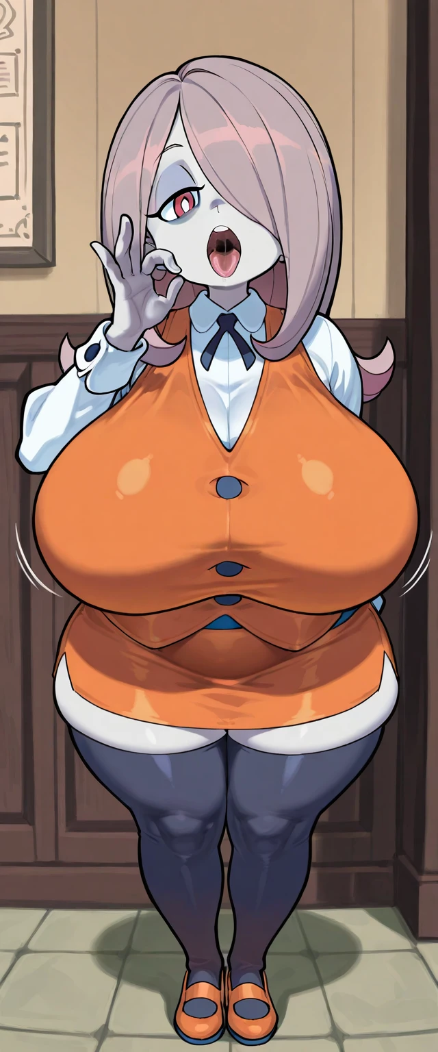 masterpiece, perfect lighting, (beautiful, best quality:1.3), perfect eyes, absurdres, 8k,
1girl, solo, (absurdres), finely detail,
ilulu_maiddragon, red hair, long hair, huge breasts, red eyes, twintails, horns, huge breasts,
team rocket,team rocket uniform, red letter R, white skirt,white crop top,black thigh-highs,black elbow gloves
