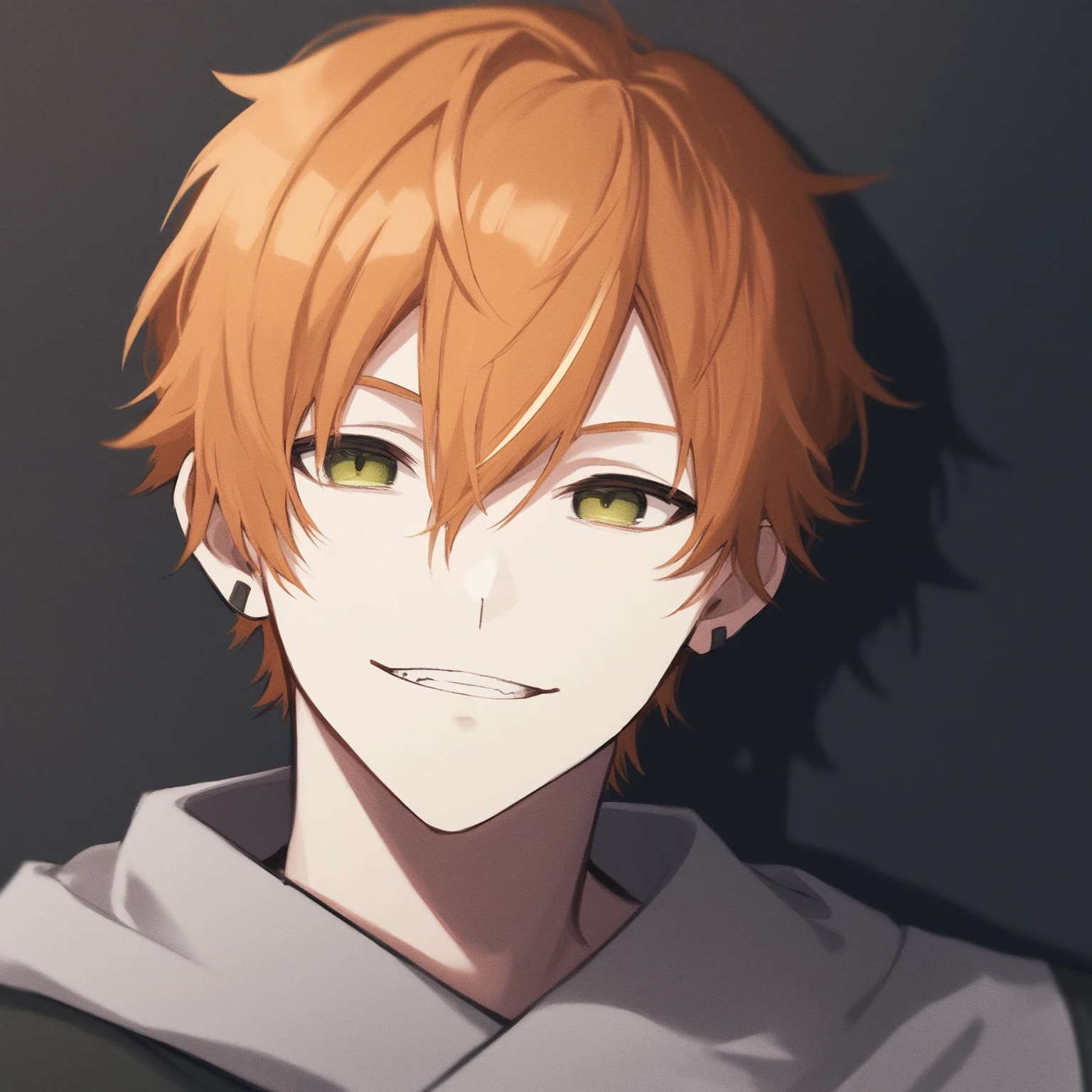 score_9, score_8_up, score_7_up, source_anime,
BREAK, (1boy, solo, solo focus), male focus, shinonome_akito, orange hair, bangs, green eyes, (perfect face, perfect eyes:1.2), seductive smile, BREAK,
bishounen, pale skin, toned body, BREAK,
(portrait), indoors, bedroom background, on bed<lora:EMS-22619-EMS:0.800000>, <lora:EMS-377036-EMS:0.800000>, <lora:EMS-32082-EMS:0.800000>