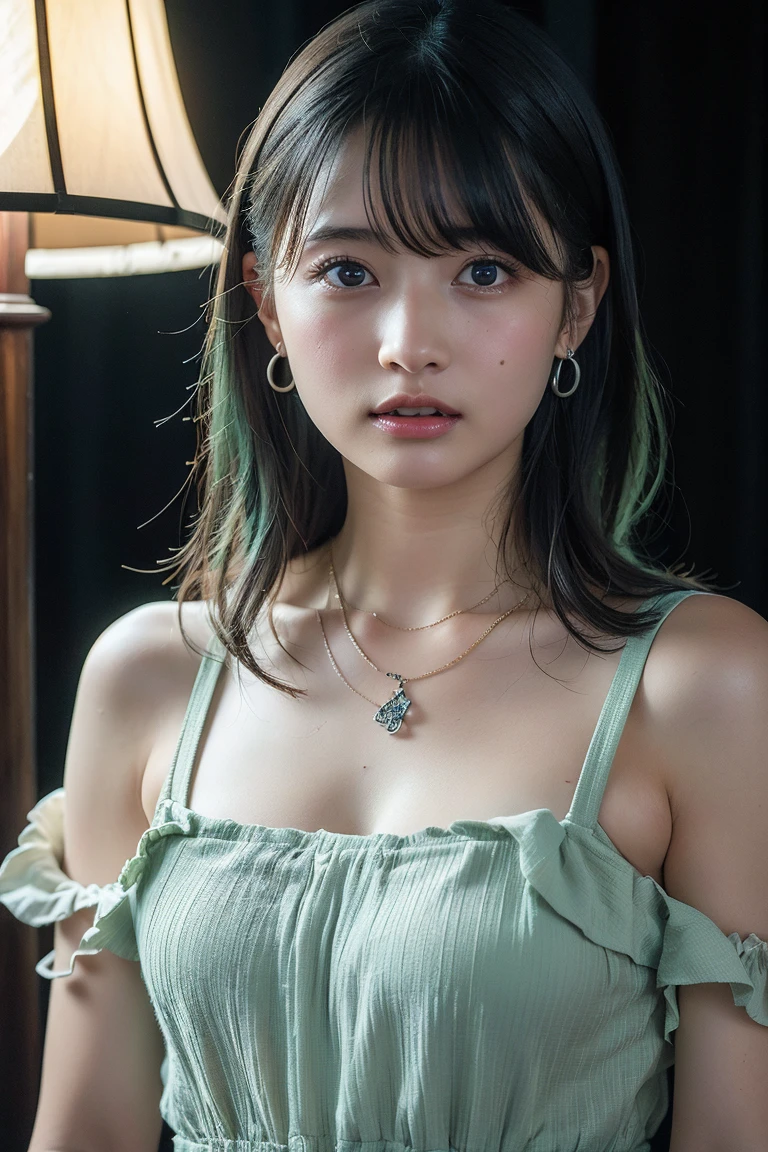a warrior girl, circlet, bikini top, pelvic curtain, loincloth, earrings, bracelet, high resolution, cinematic, raw photo, masterpiece, intricate, beautiful face, beautiful lips, looking at viewer, tight cleavage, colossal tits, smiling
