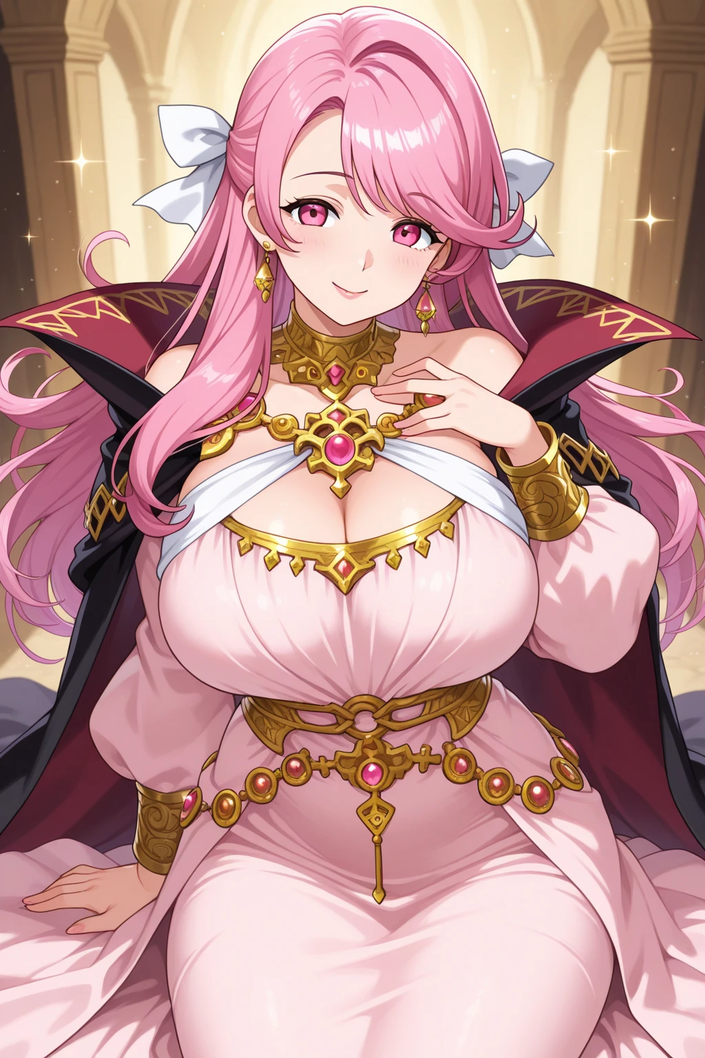 1woman,hourglass body, (masterpiece), best quality, expressive eyes, perfect face, perfect eyes, extremely detailed eyes,score_9, score_8_up, score_7_up, score_6_up, score_5_up, score_4_up,big breasts,huge breast, holding magic wand, malicious smile,
