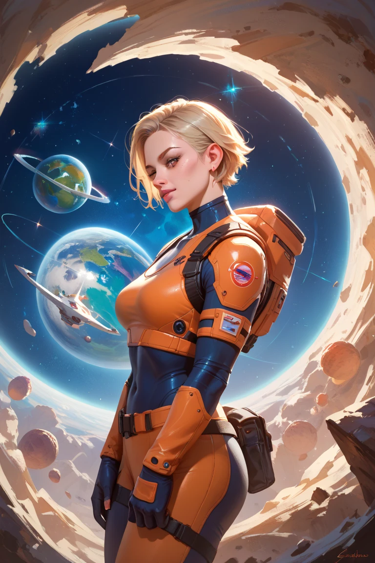 (highly detailed:1.2),(best quality:1.2),8k,sharp focus,(subsurface scattering:1.1),(nsfw:1.1), (award winning photograph:1.2),1girl (beautiful girl in detailed skintight spacesuit with deep space helmet:1.3), (floating in space detailed exterior of spaceship:1.3), (using tools to repair spaceship:1.2), neon glow (very detailed clothes:1.2), (highly detailed background:1.3), RPG, Elden Ring, (scifi:1.2), (hyperrealistic:1.2), dramatic lighting,artstation, artgerm, greg rutkowski, alphonse mucha, trending on artstation, trending on deviantart, wlop
Steps: 50, Sampler: DPM++ SDE Karras, CFG scale: 7, Seed: 3428146282, Size: 768x768, Model hash: 78490dd3b8, Model: fking_civitai_v1.001_fking_civitai_v2023_02_22
Template: (highly detailed:1.2),(best quality:1.2),8k,sharp focus,(subsurface scattering:1.1),(nsfw:1.1), (award winning photograph:1.2),1girl (beautiful girl in detailed skintight spacesuit with deep space helmet:1.3), (floating in space detailed exterior of spaceship:1.3), (using tools to repair spaceship:1.2), neon glow (very detailed clothes:1.2), (highly detailed background:1.3), RPG, Elden Ring, (scifi:1.2), (hyperrealistic:1.2), dramatic lighting,artstation, artgerm, greg rutkowski, alphonse mucha, trending on artstation, trending on deviantart, wlop