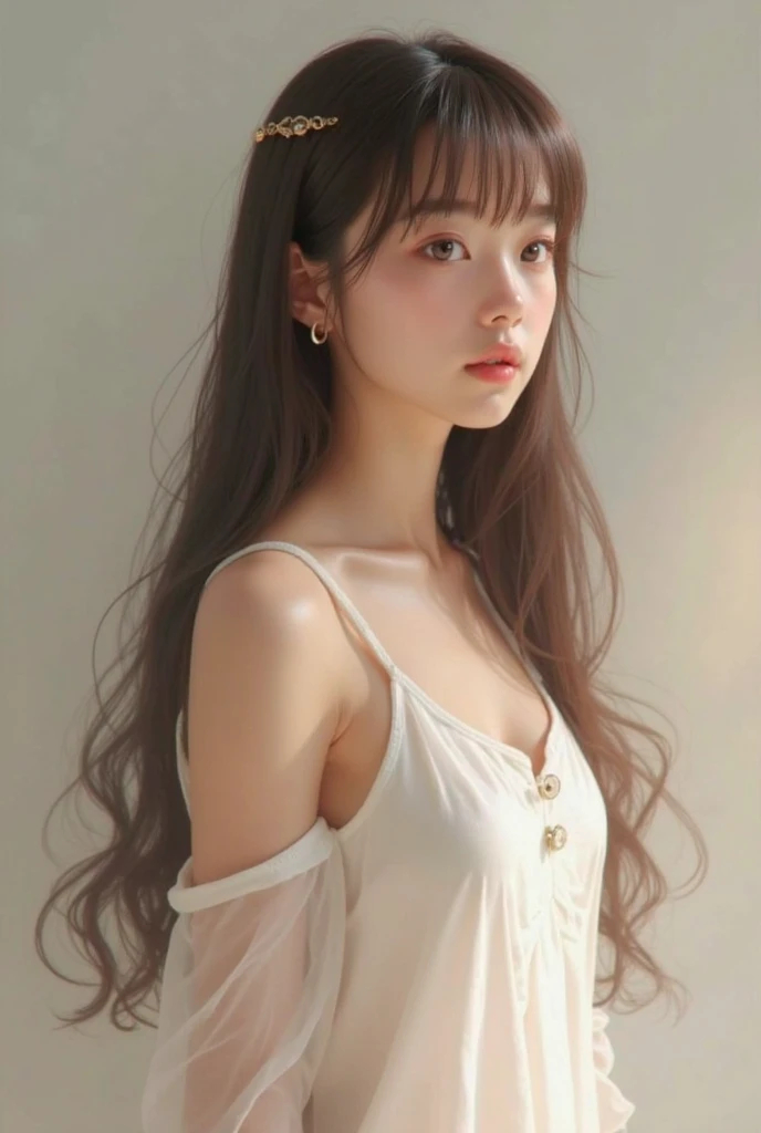 (masterpiece, Highest quality:1.2), One girl, alone,bony body、15 years old