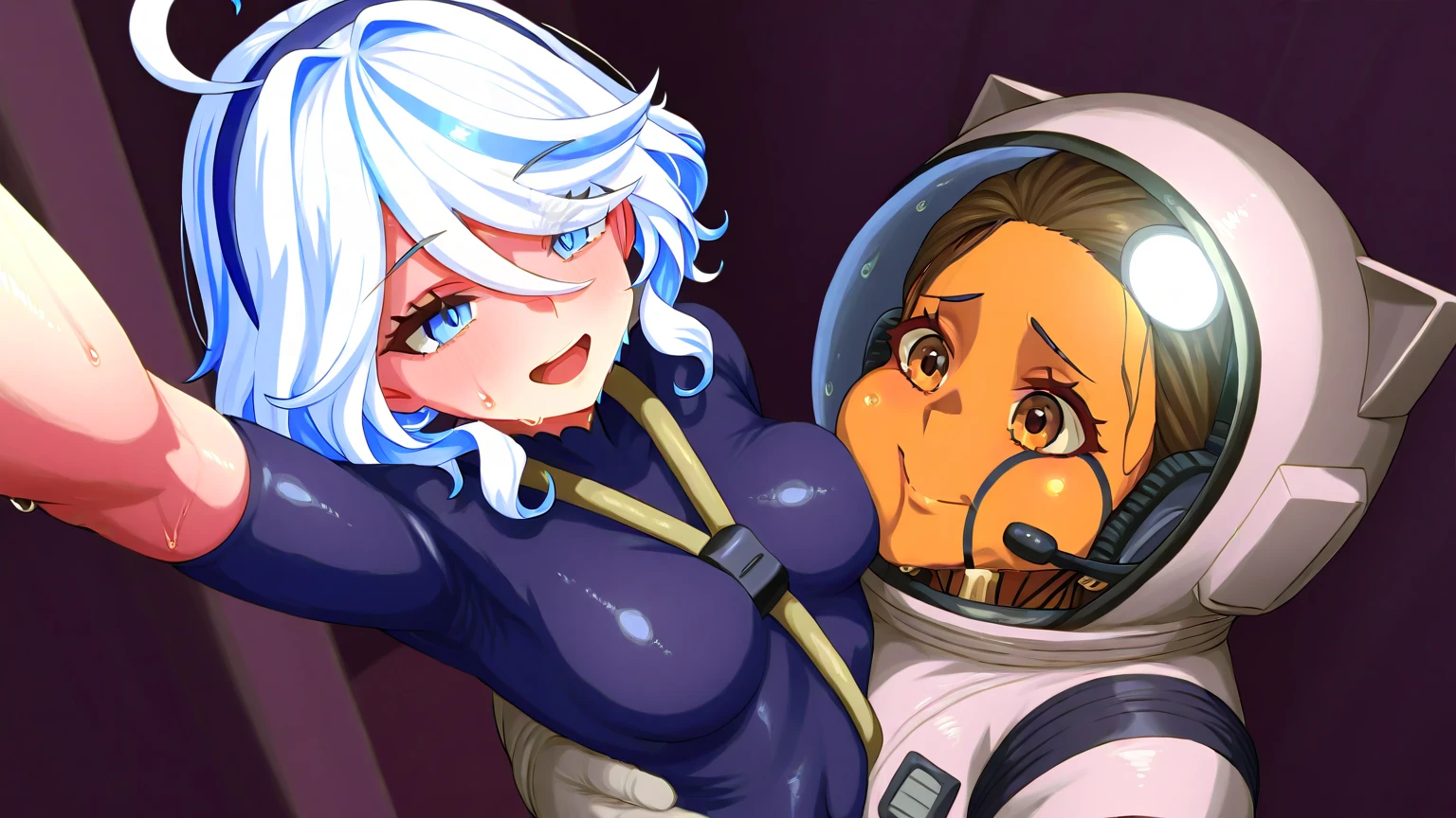 score_9, score_8_up, score_7_up, source_anime, rating_explicit, samara from mass effect, blue skin, black cock, gangbang, in bed, moan, motel room, night, cum,