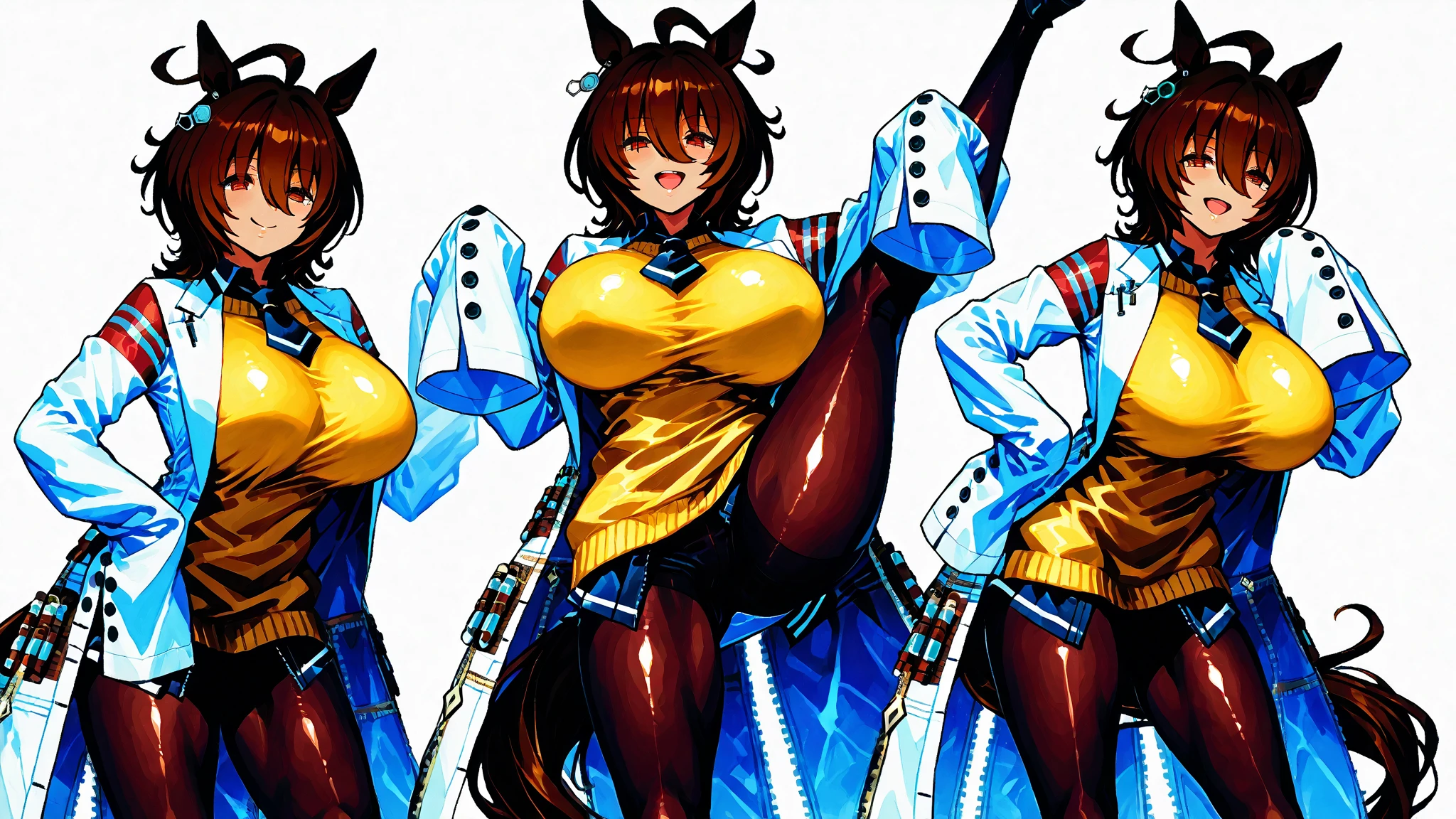 best quality, (masterpiece:1.2), highly detailed,

1girl, solo, 
 capelet
thighhighs
armwear
pelvic curtain
round glasses, nervous
Sitting, looking at the viewer, mouth gagged, mouth taped, 
huge breasts, wrists taped, arms taped, arms behind back, 