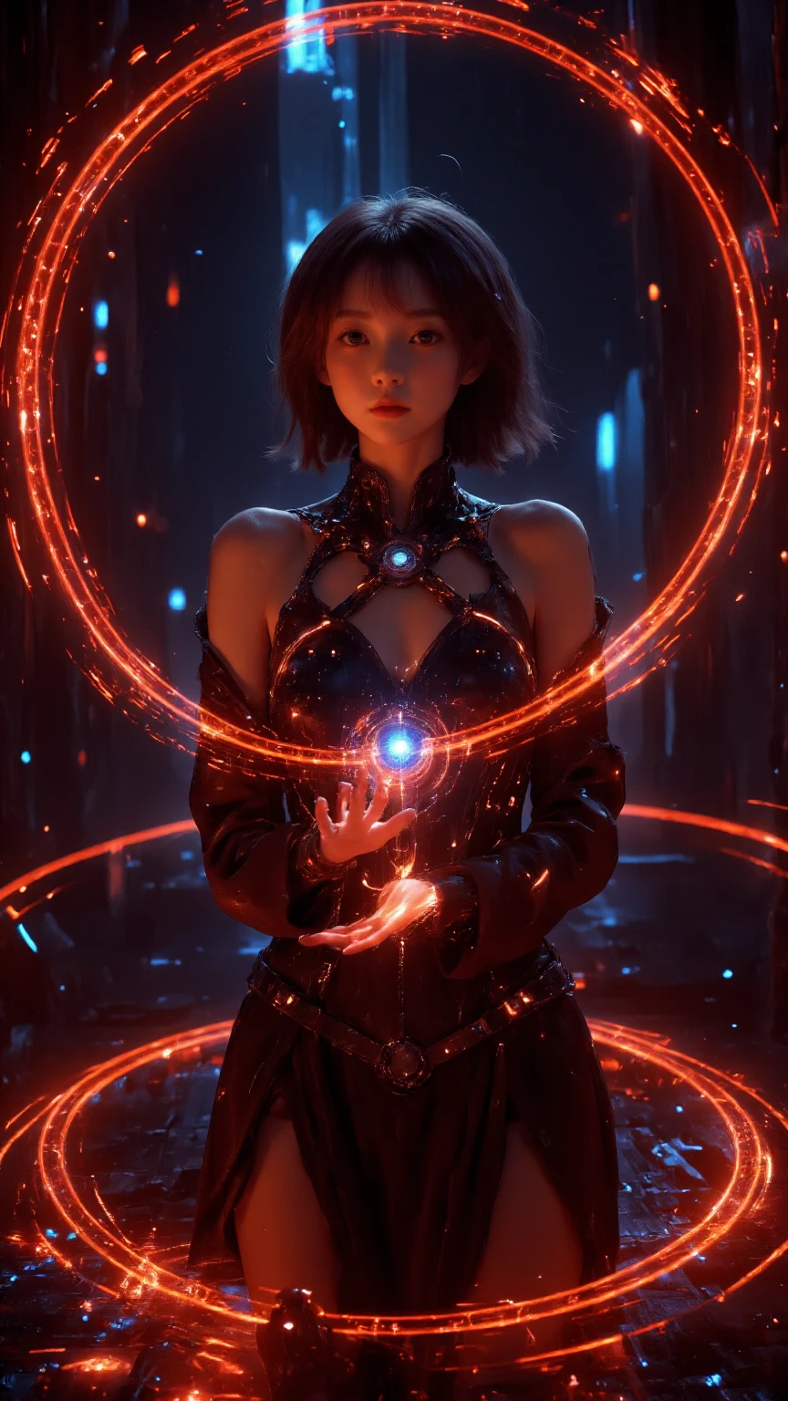 A complex magic circle that shines powerfully, Trapped succubus asking for help, Volcano Chamber, Fiery red room walls, Rising Smoke, Extreme heat, Ancient runes carved into the floor, Glowing Symbols, Flickering flames, Mysterious atmosphere, Mystical energy, Desperate look, Fiery Aura, Sparks fly, Intense red light, Smoky Tendril, Ominous Presence, Ominous Shadow, Desperate cries for freedom, Magical Confinement, swirling vortexes, Ancient Spell, Confinement in Another World, Intense emotional turmoil, Flickering candle light, It&#39;s dim, Smoldering Embers, Ominous atmosphere, Fierce struggle, Eerie silence, Energy Tentacles, Enchanting atmosphere, Anxious mood, Sparkling Barrier, Intricate magical patterns, Pulsating Energy, Dramatic tension.