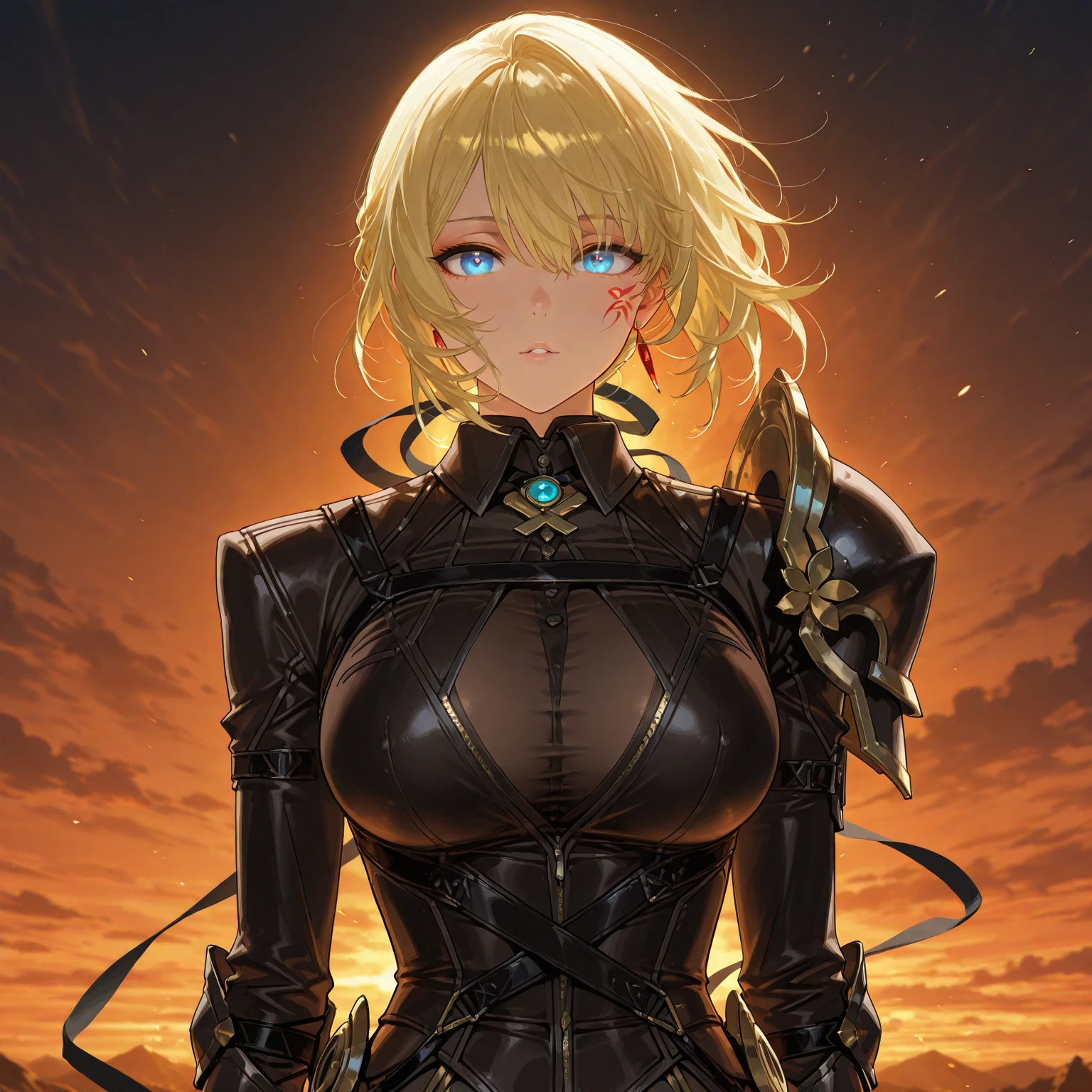 Anime girl with sword and armor standing in front of fire, Terrible anime 8K, Artoria Pendragon, armor girl, Kushart Krenz Key Art Feminine, Best Anime 4K Kona-chan Wallpaper, Epic light novel art cover, epic light novel cover art, anime female hero portrait, ayaka genshin impact, anime style 4k