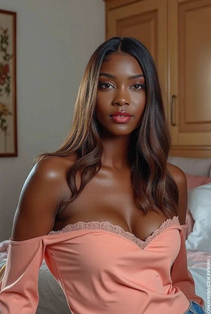 melis,dark skin,long hair,red dress, in a club
large breasts,(((upper body:1.2))),