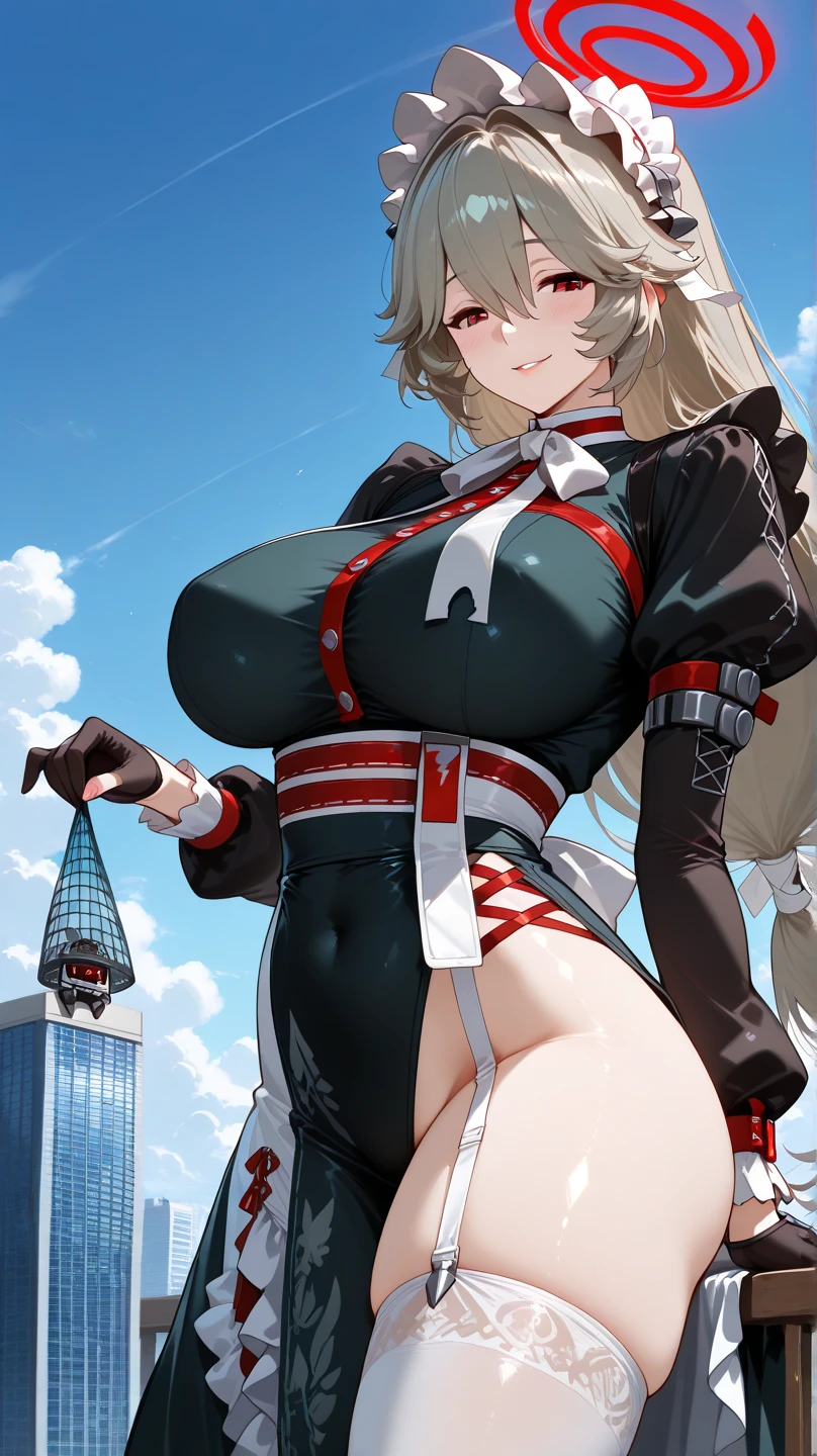 takamaki an,1girl,solo,Shuujin academy uniform,Super huge breasts,looking at viewer,near