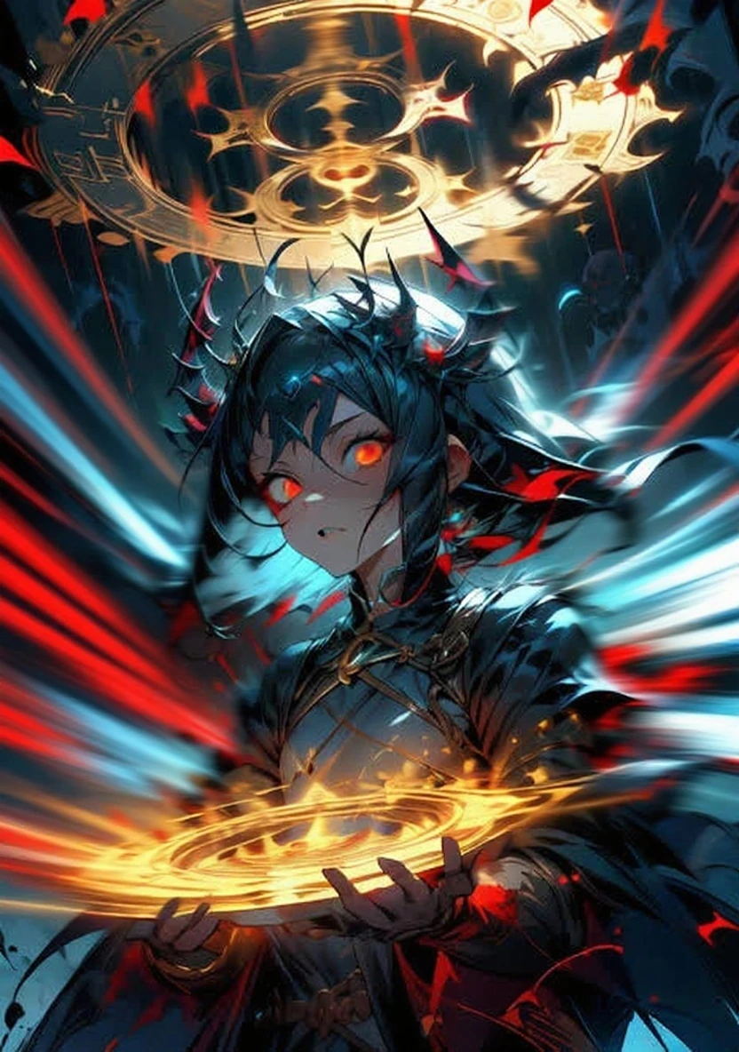 (best quality,4k,8k,highres,masterpiece:1.2),ultra-detailed,photorealistic,high-density imagery,super high definition,symmetrical composition,intricate patterns,exquisite paper cutting,paper texture,contrasting light and shadow,dark and gloomy,chaotic,darkened,reflective paper cutting material,dramatic lighting,adorable abyssal demon,vibrant flames