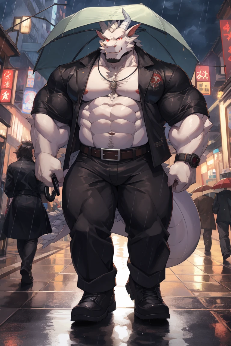 Solo, 1boy, perfect anatomy, perfect proportion, cyberpunk style, hood, neon lights, high-tech clothing, perfect center, sharp eyes, big eyes, peaceful, eyes, halo, (smile, happiness), calm, perfect fingers, big hand, fingers. Huge Muscular Old man with short hair, shoes, (cargo shorts), view from side, pectoral, thick arms, huge pectoral, wide pectoral, white hair, white beards, simple background, masterpiece, semirealistic:1.2, high detailed, 8k, high resolution, perfect center, full view. ((really big muscle, massive muscular, sixpack, thick arms, wide pectoral, super huge muscle, hyper muscular, over sized muscle, huge arms, big arms, huge pectoral))