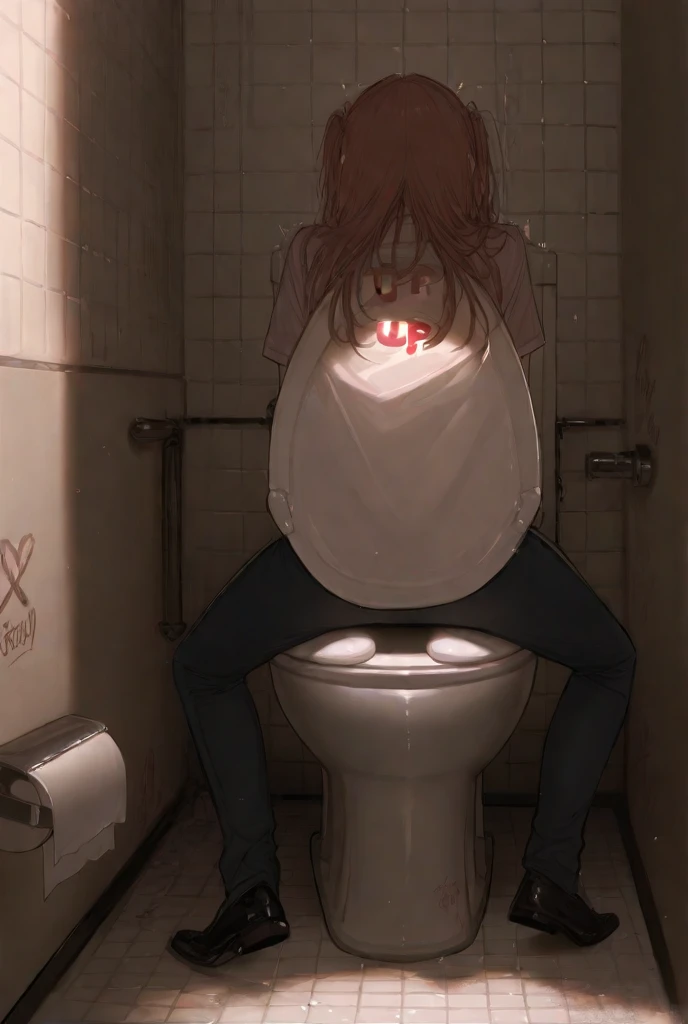 I peed before I even took my pants off.,My bladder is full,Holds urine for a long time,She really wanted to go to the bathroom,2 liters of urine accumulates in the bladder,After drinking too much water, She felt a rush of urine,Holding urine is uncomfortable, I want to pee quickly,I can finally go to the toilet, After holding urine for a long period of time,She pees as much as she wants,Half-crouched,Female masturbation