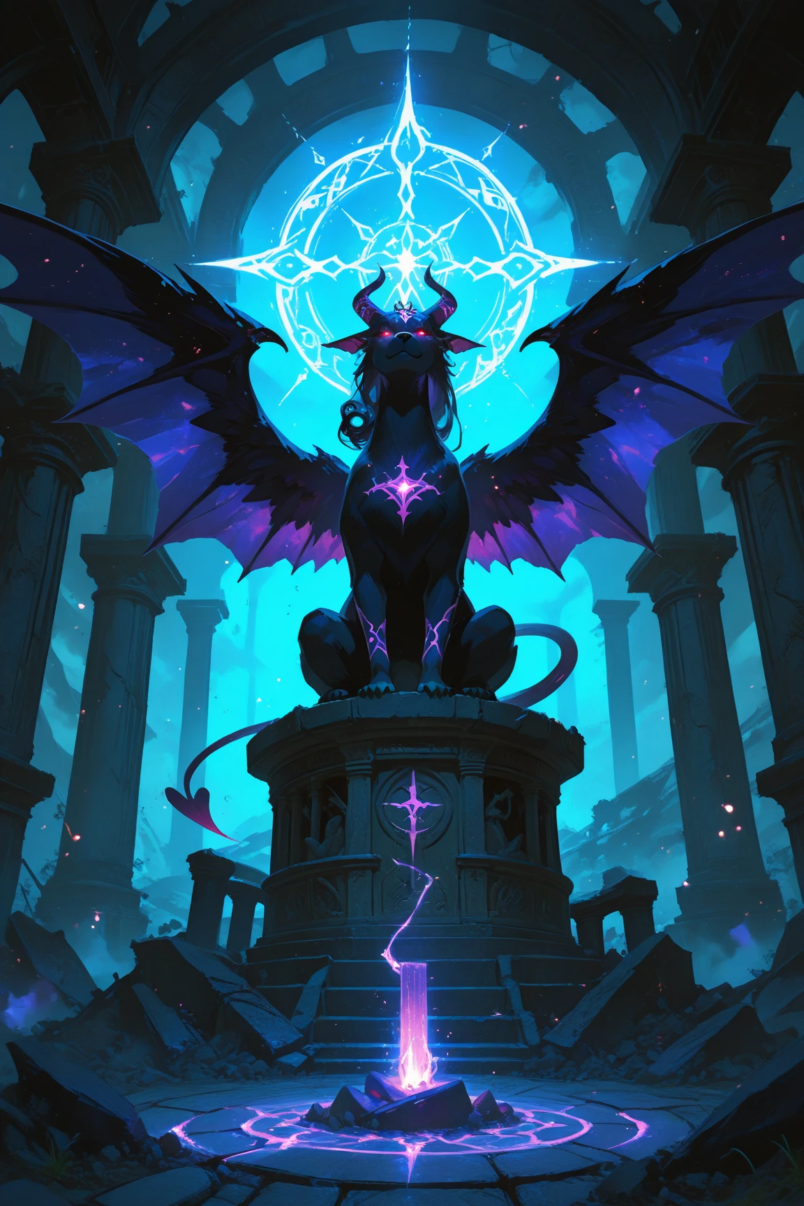 a view of fantasy medieval city, taken from the top of church of, ((the shot taken behind a statue of a gargoyle on the roof: 1.5)), 16K, ultra detailed, masterpiece, best quality, (extremely detailed), arafed, dnd art, night time, stars, moon, cinematic lighting, glowing light, silhouette, from outside, photorealism, panoramic view (Masterpiece, intense details: 1.5) , Wide-Angle, Ultra-Wide Angle, aetherpunkai