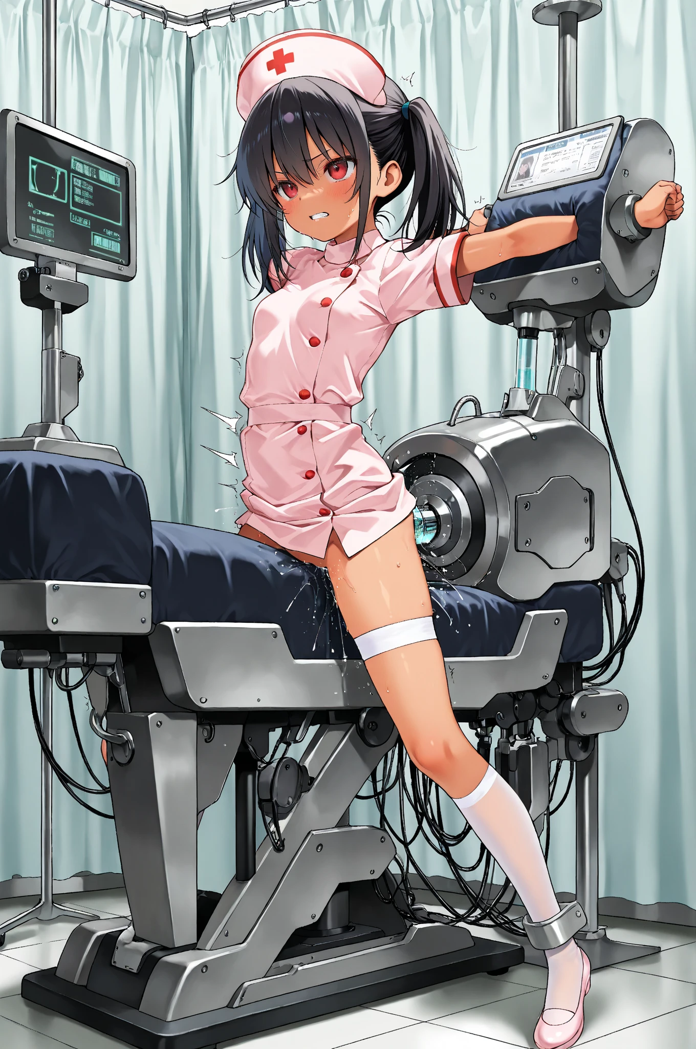 nurse uniform,hospital, latex nurse suit,nurses,busty,elbow gloves,labcoat,grey hair woman,grey eyes , gigantic ,medical instruments,asian nurse,two nurses,speculum,examination room,oversize ,big ass ,strap on, lay on table ,legs spreaded,giving birth,gyno chair , dentist,Milf,latex,pink uniform,oversize breasts