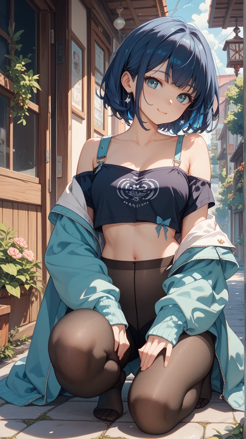 NSFW、(masterpiece、Highest quality:1.2)、1 person、solo、M字Leg spread、Leg spread座り、White string panties、Open legs、Legs open、Leg spread、(Big Tits、Big Breasts、Transparent breasts)、In town、congestion、belly button、Thigh、(Big Tits、Big Breasts、Transparent breasts)、(Erect nipples、black tank top shirt、black bra top、Low rise、belly button、Navy blue denim short skirt、Micro Mini Skirt、White string panties、Gold Necklace)、(Big Tits、Big Breasts)、(tall、Toned body、slim body、Brown Skin、Sunburn、Big Breasts)、(Slanted Eyes、Dark Eyes)、(Sexy look、Erotic look、Estrus、Lust)、((black hair medium straight、Black hair medium bob))、In town、Female teacher, 23 years old、Rumiko Honjo、((masterpiece))、((Highest quality))、((detailed)、((Adult female))、photograph、美しくdetailedな顔、detailedな目、独奏、