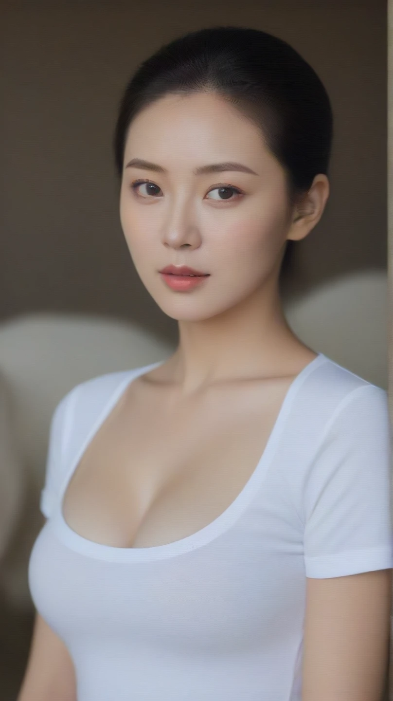 a mature woman with gigantic breasts, luscious lips, a mischievous expression, in a medieval city with clouds in the sky, motherly and thicc, (best quality,4k,8k,highres,masterpiece:1.2),ultra-detailed,(realistic,photorealistic,photo-realistic:1.37),detailed eyes, detailed lips, extremely detailed face, longeyelashes, volumetric lighting, chiaroscuro,dramatic lighting,cinematic lighting,dramatic shadows,moody lighting,fantasy,concept art