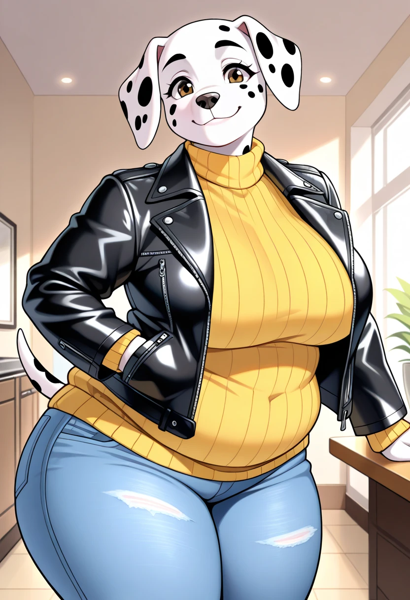 The only character is a Shiba Inu.、The body is fat、Shiba Inu、The posture is like begging.,
Posture is standing、Posture is upright、The camera is taken from a little distance.、The face is facing forward、The body is fat、The body is fat、The Shiba Inu is wearing tight-fitting pants and a tight-fitting polo shirt.