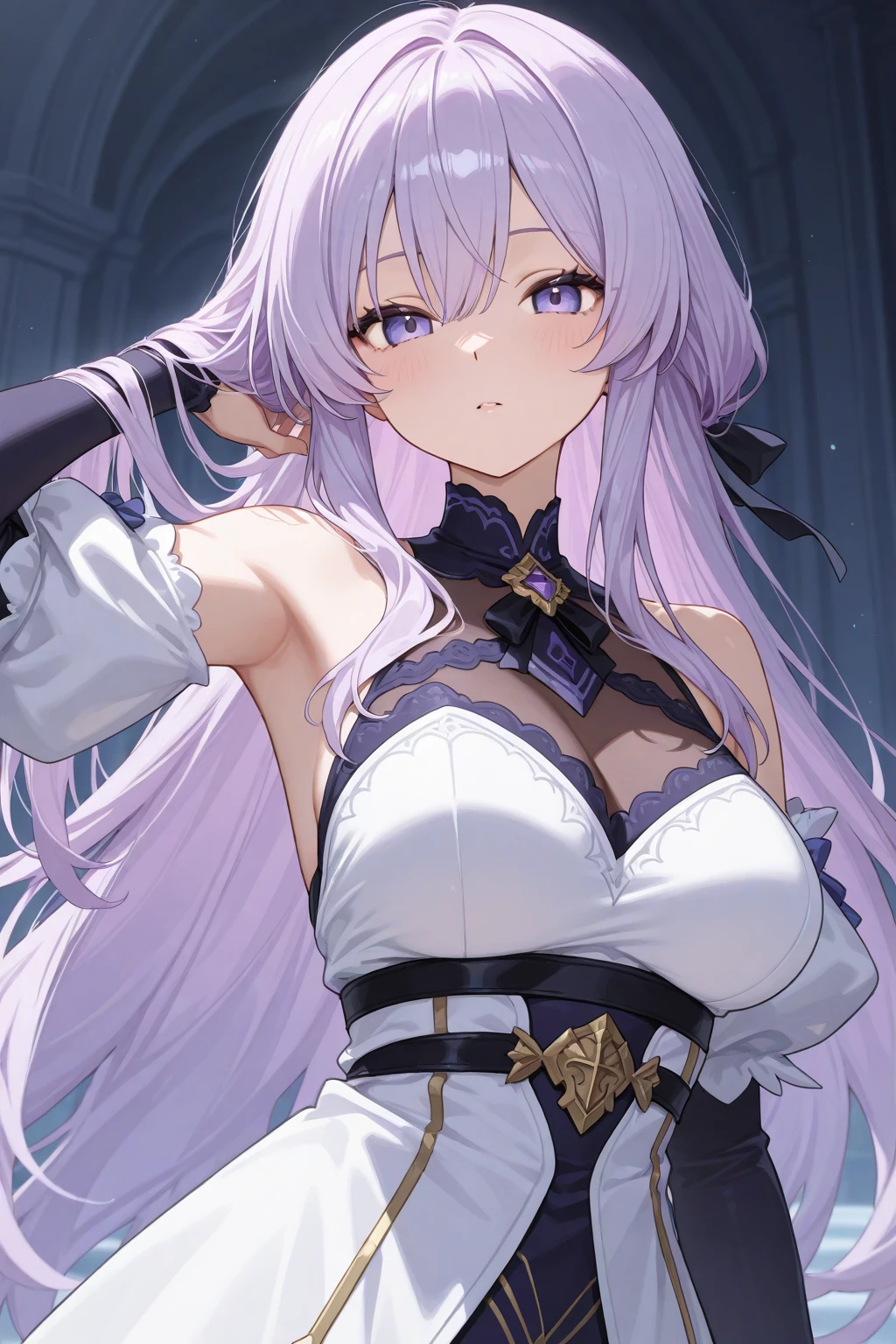 masterpiece, best quality,
(perfect body),(fine and beautiful detailed skin:1.1),(shiny skin:1.1),(Oil highlights:1.1),(seductive), high-key and low-variance brightness scale,soft light,light and dark interlaced,
1girl, breasts, blurry, long_hair, earrings, blurry_background, depth_of_field, cleavage, solo, very_long_hair, jewelry, looking_at_viewer, dress, building, <lora:bronya-silverwing_lion_optimizer_dim64_loraModel_1e-1noise_token2_5-3-2023:0.5>