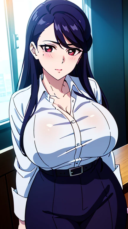masterpiece, best quality, sitri, nurse cap, nurse uniform, hospital, pink dress, smile, huge breasts