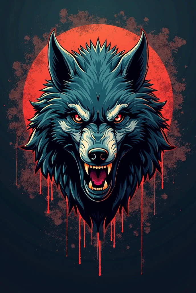 Mexican army style logo that inspires fear Relationship with the monstrous and demonic wolf something you put on a soldier&#39;s patch 