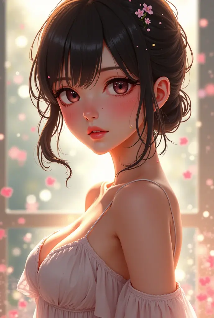 {{{{{3,318 trillion pixels high resolution, nsfw, Realistic scenery and lovely Japanese girl who is moaning madly in a Cylindrical crystal soda flower herbarium filled with female hormones oil and soaking her, thicken the lips look pretty, Boobs are fluffy and bouncy, Tits that get rounder bigger her deep tight cleavage}}}}}, {{{{{Erotic-romantic in which her budding sexual desire is amplified more and more with the emotional drift of youth, detail of The panting face of a neat and cheerful girl loved by everyone, Her romantic deep panting depicted in detail}}}}},{{{{{she is soaking inside the Cylindrical crystal soda flower herbarium filled with female hormones cause the innocent girl to flush her face remains a girl only her body changes rapidly Her tits swell and she leans forward unable to support her own tits as her cute camisole encircles and forms two beautiful I-cup mounds, It's too cute and innocent to see her go into her own world nipples out mouth open panting, she is in magical in a Cylindrical crystal soda flower herbarium filled with female hormones, All the sexiness that's amplified inside her makes her gasp, her beautiful slender underbust, slender curvy cute waistline, an lewd fetish for lips and necks and waistlines, her clearer nip line from underbust to hips, gloomy straight wig, thick vivid lips}}}}},{{Extremely detailed}}, {{{{{Heroine girl with a pure and innocent aura has an overly sensitive, sexually unused body}}}}}