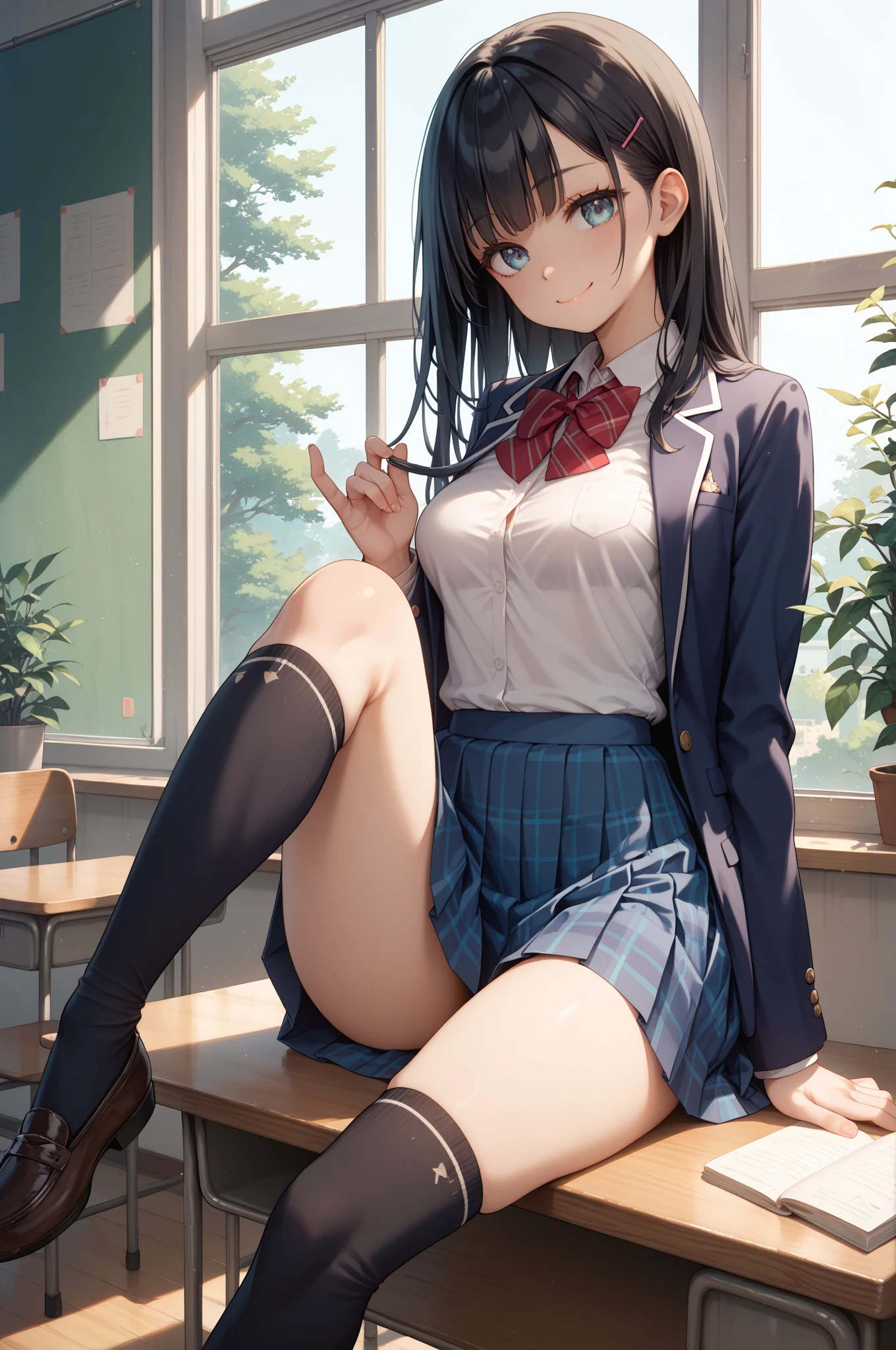 girl in sexy school skirt and underwear 