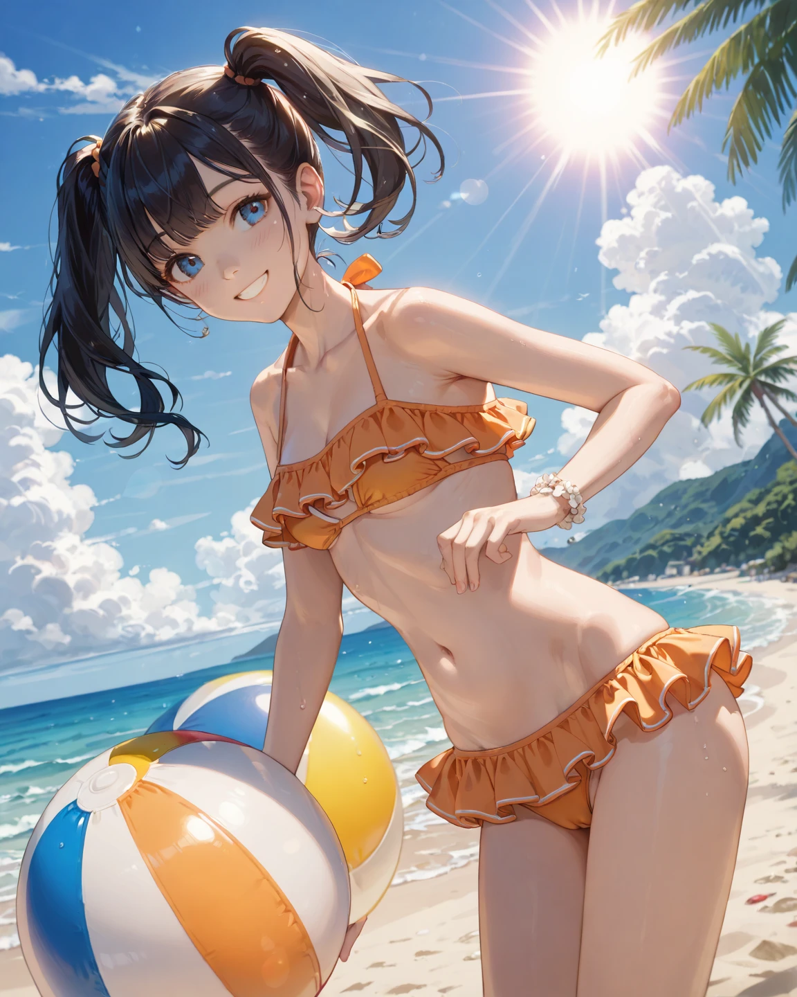 bikini,With skirt,Five Hands