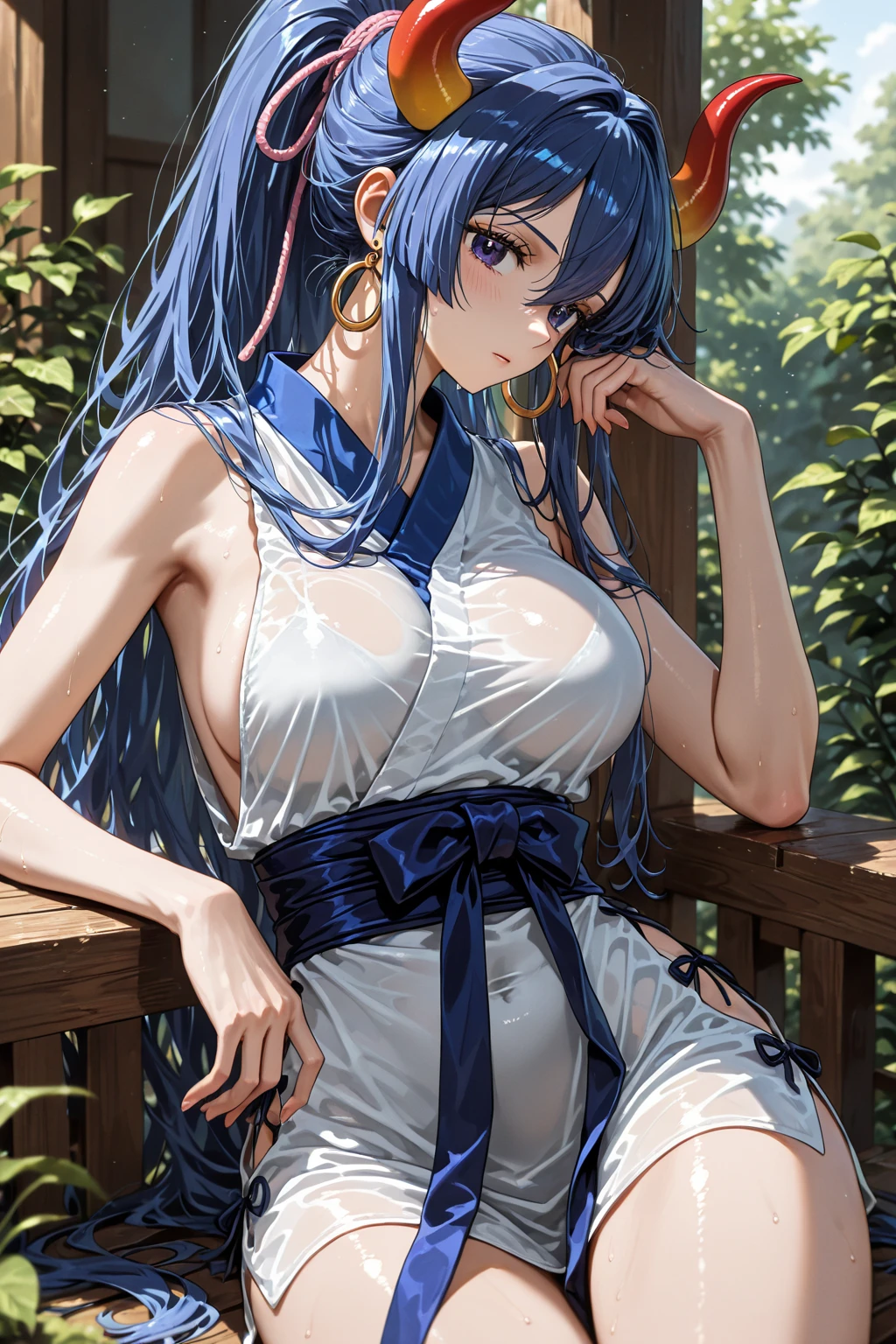 kimono,long,sexy woman