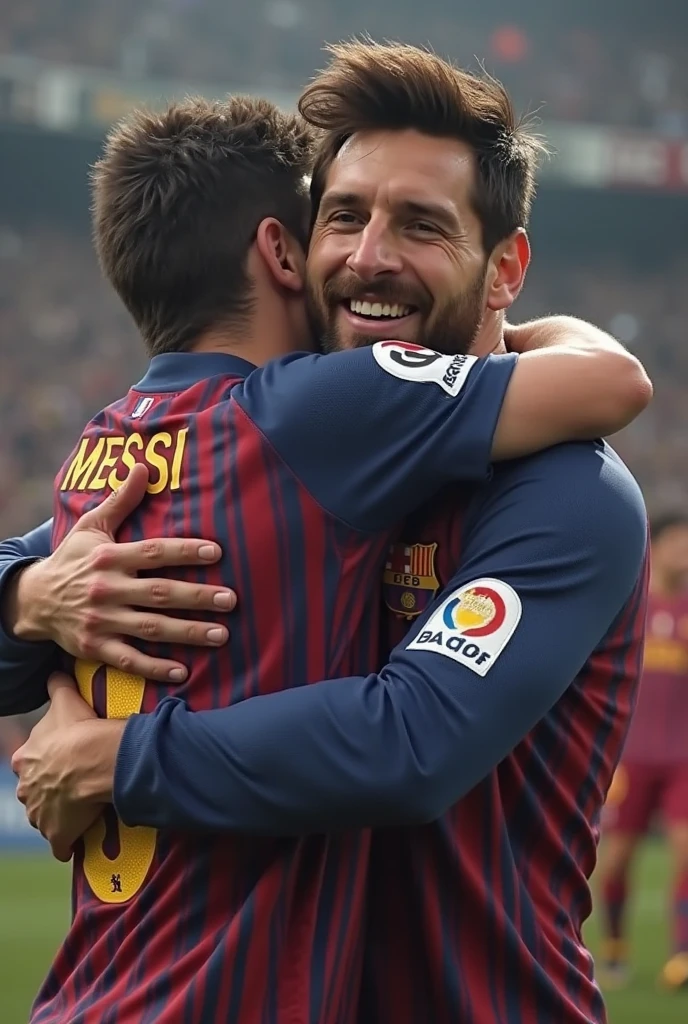 Ishowspeed hugs Messi